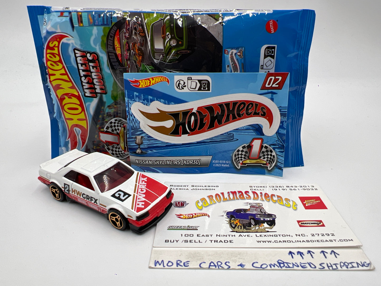 2025 Hot Wheels Mystery Models Series 1 #2 Chase 82 Nissan Skyline RS KDR30 White