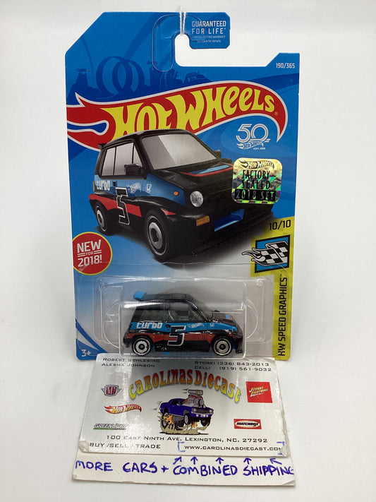 2021 Hot Wheels #190 85 Honda City Turbo II Black Factory Sealed 77B