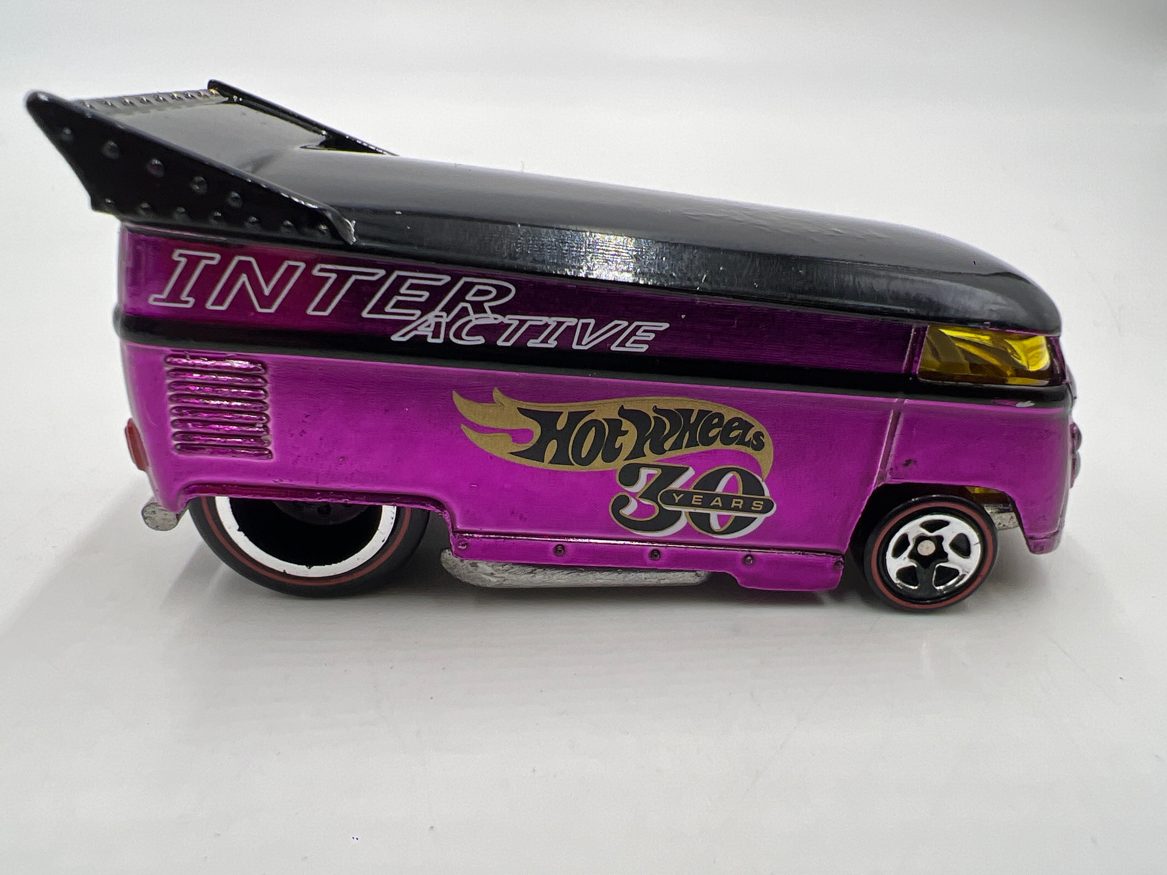 hotwheels 30th VW Bus ワーゲンバス　　ドラッグバス Hot Wheels 30 Years Interactive Volkswagen Drag Bus Purple Loose