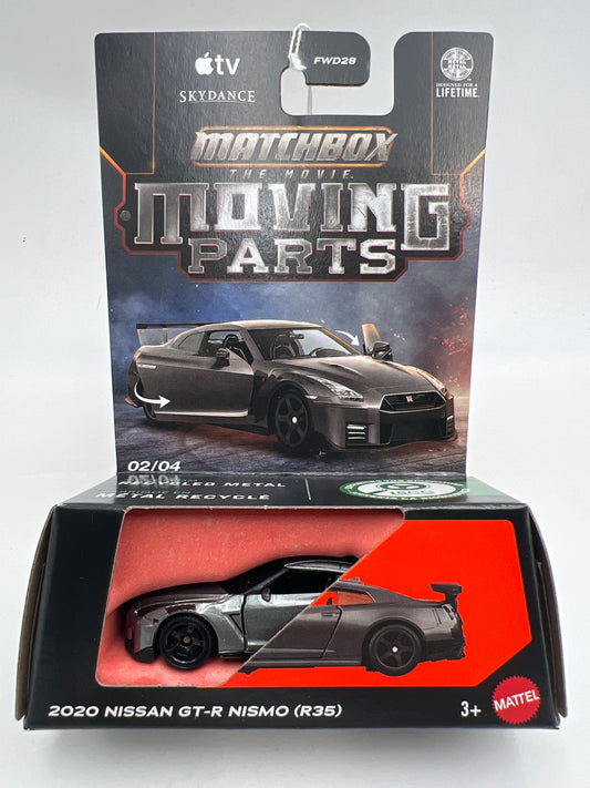 2026 Matchbox The Movie Moving Parts #2 2020 Nissan GT-R Nismo R35 Gray 218C