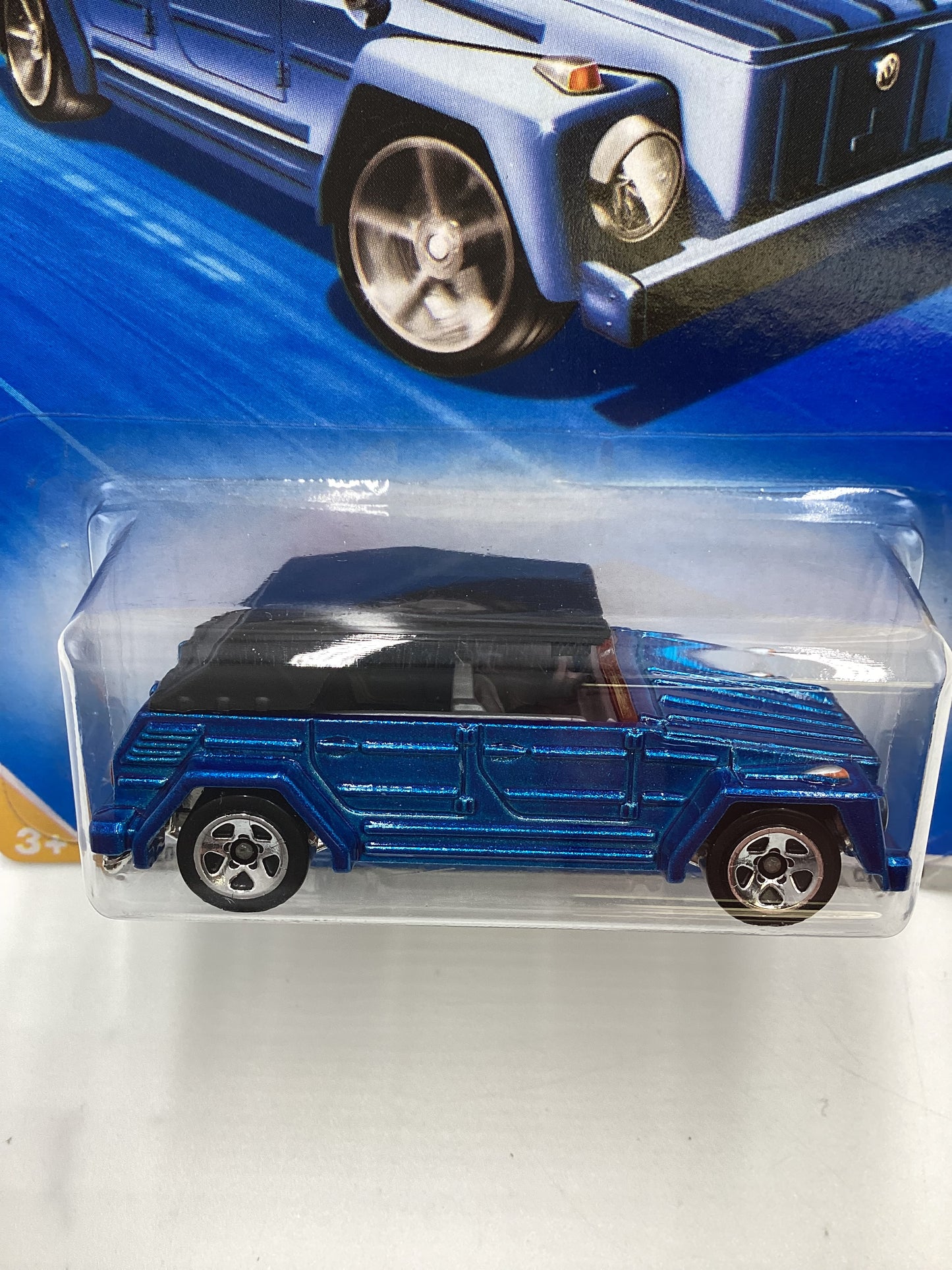 2009 Hot Wheels #17 Volkswagen Type 181 Blue Pink Window (SR)