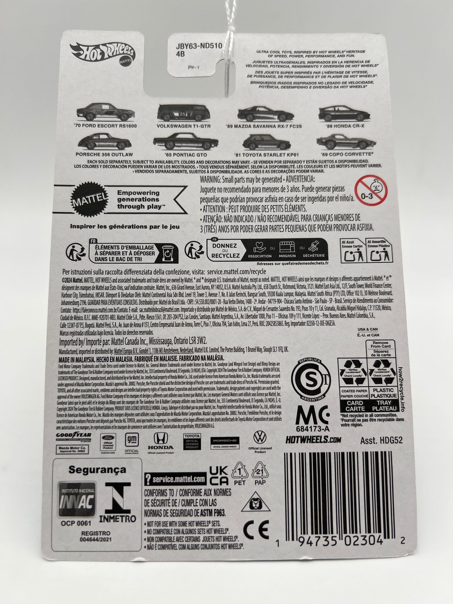 2025 Hot Wheels Target Ultra Hots #4 89 Honda CR-X Purple 154D