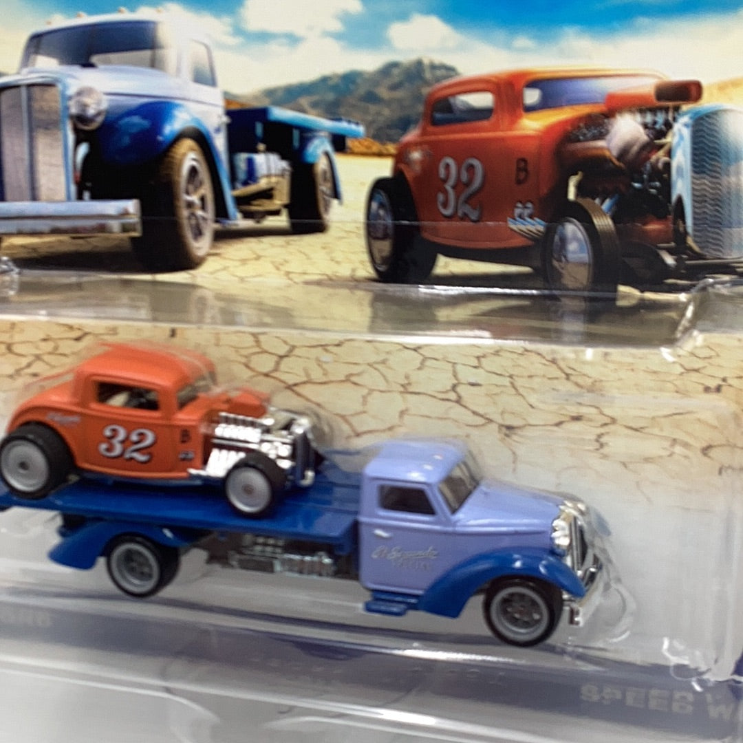 Hot wheels car culture team transport #32 32 Ford Speed Waze 244i