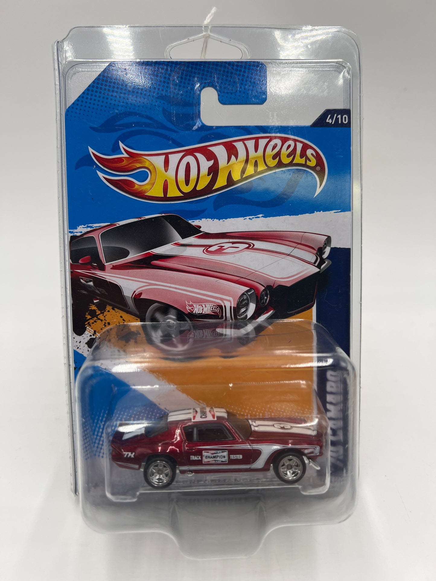 2012 Hot Wheels Super Treasure Hunt #144 70 Camaro Red W/ Protector