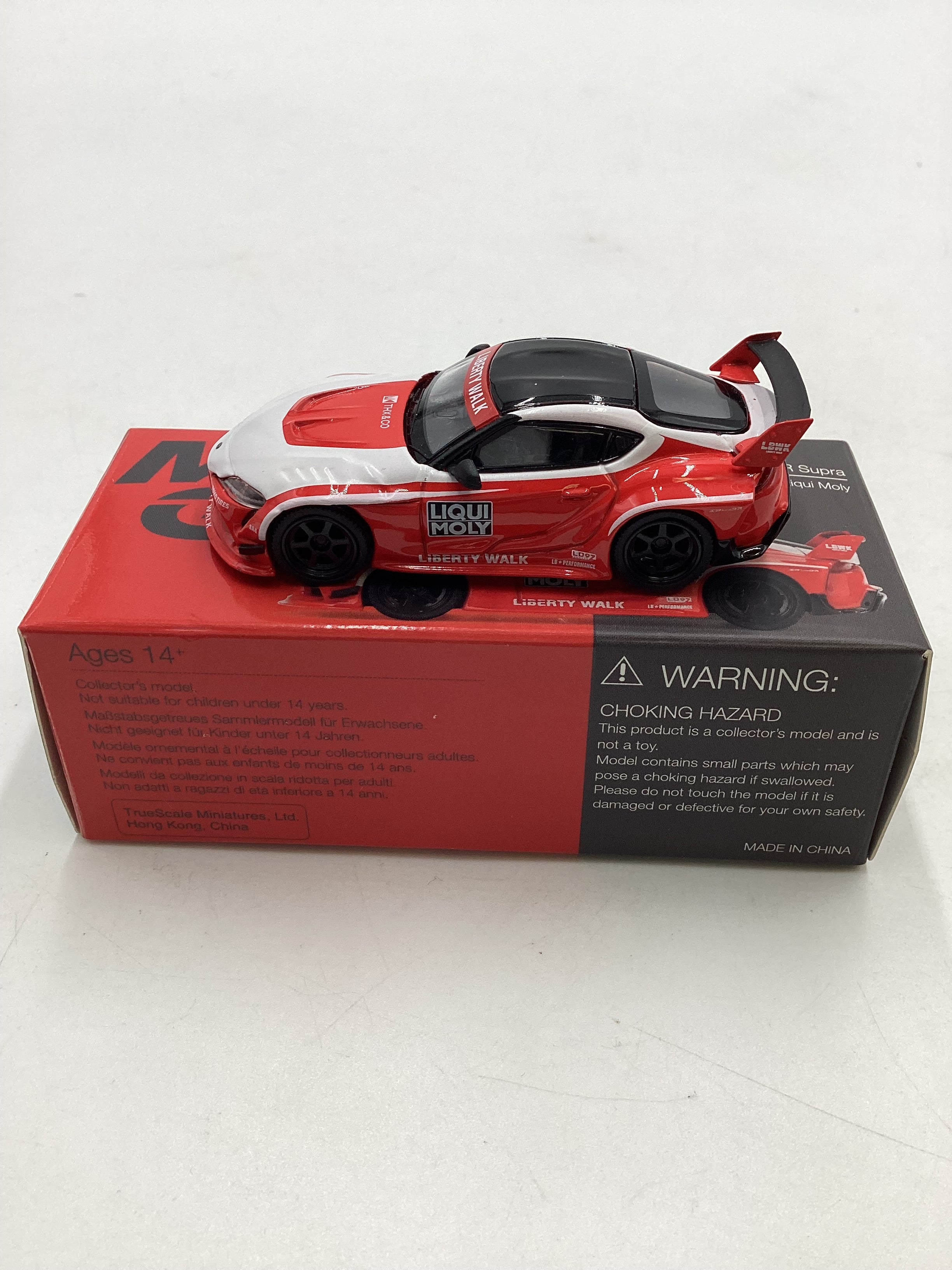 Mini GT #290 Opened LB Works Toyota GR Supra Liqui Moly Red