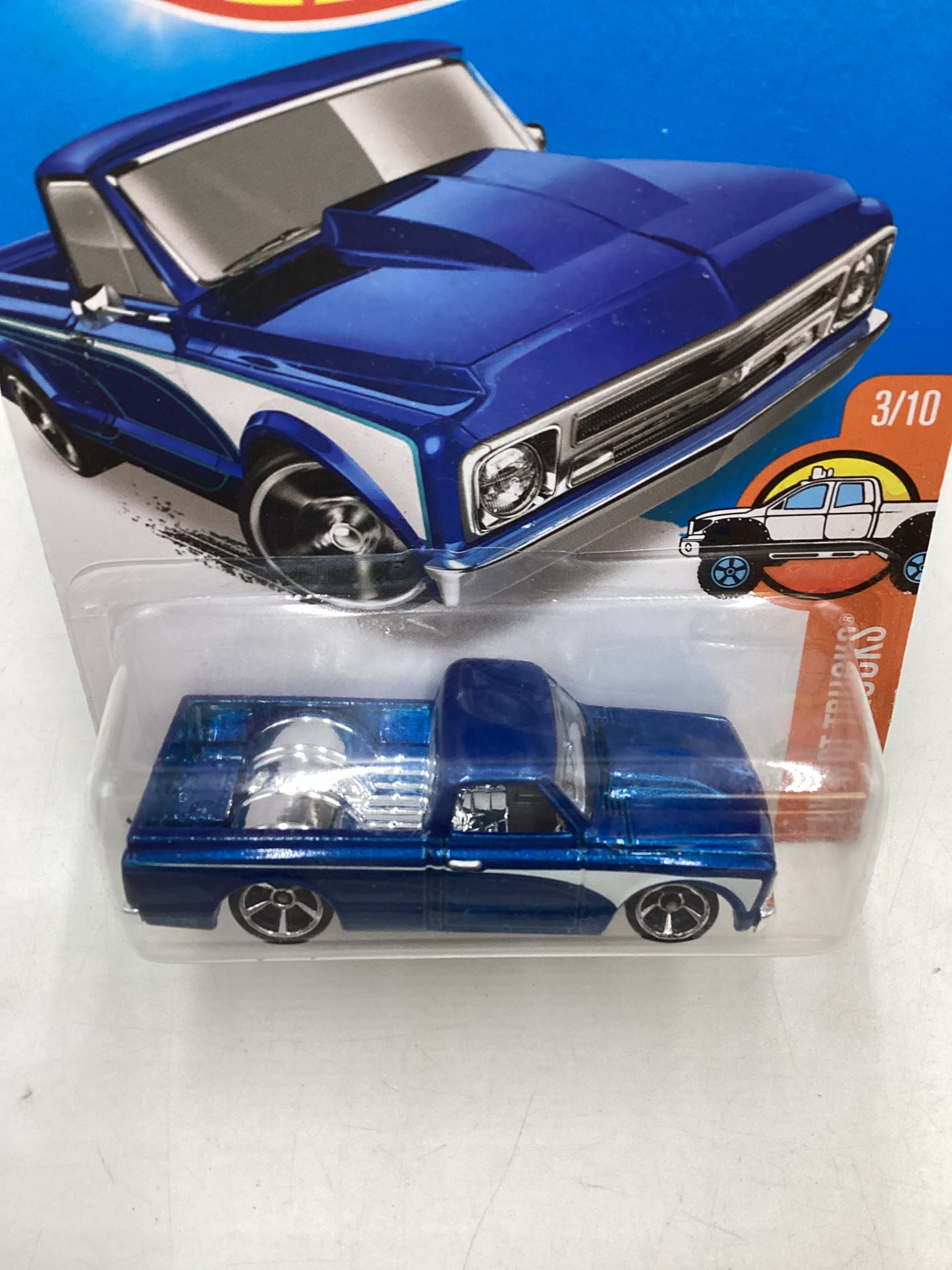 2016 Hot wheels #143 67 Chevy C10 Blue 6B