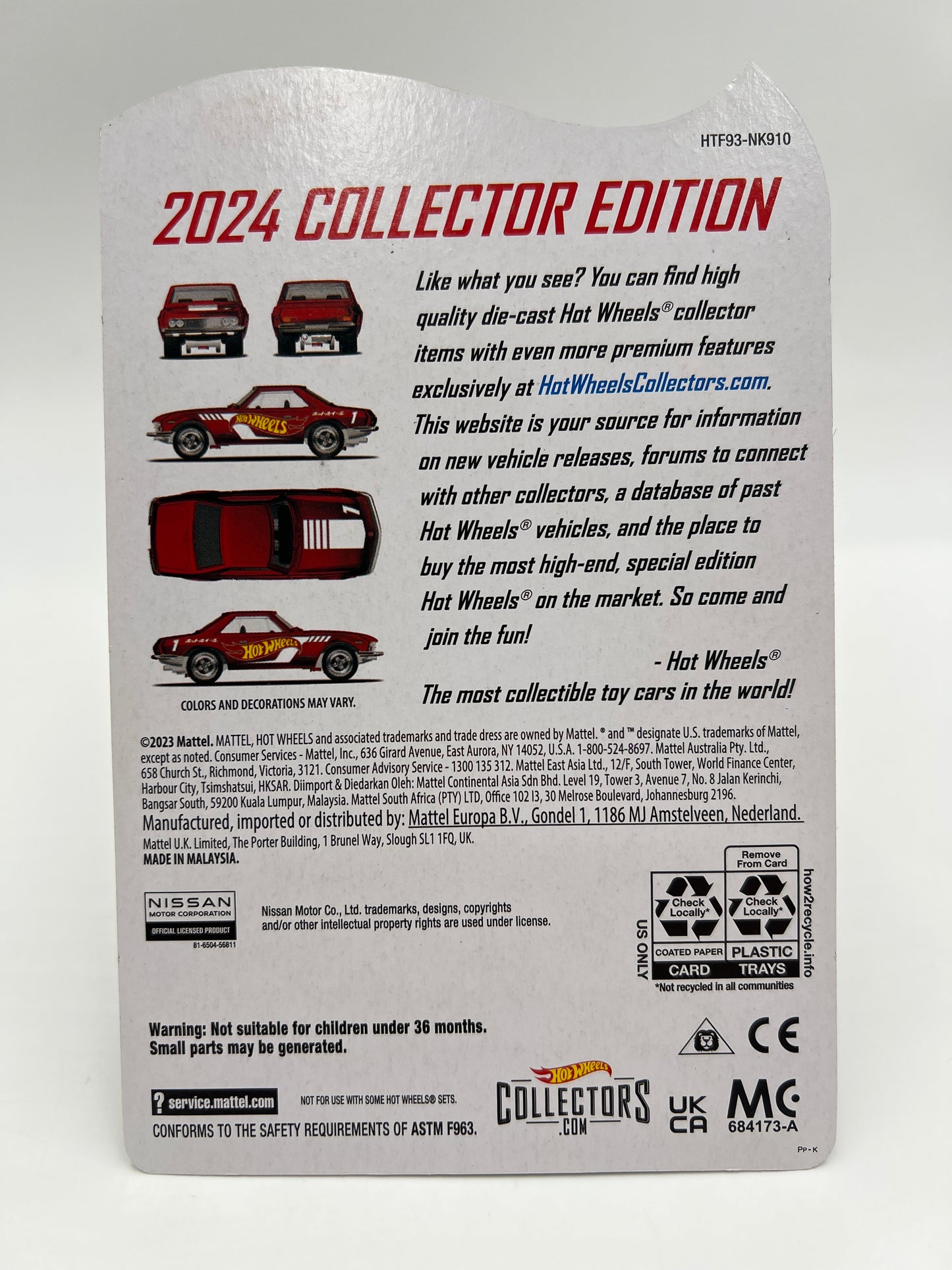 2024 Hot Wheels RLC Collector Edition Dollar General Mail In #1 Nissan Silvia CSP311 Red W/Protector