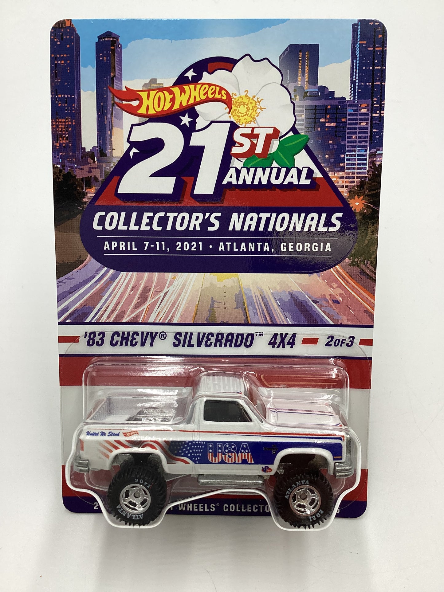 2021 Hot Wheels 21st Annual Collector’s Nationals ‘83 Chevy Silverado 4x4 03557/05500 W/protector