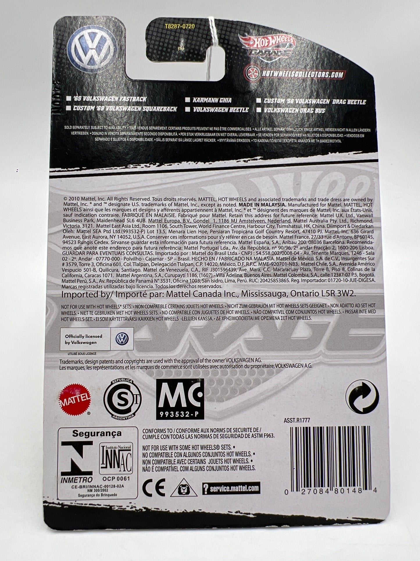 Hot Wheels Premium Garage Volkswagen Series #4 Karmann Ghia Silver/Black