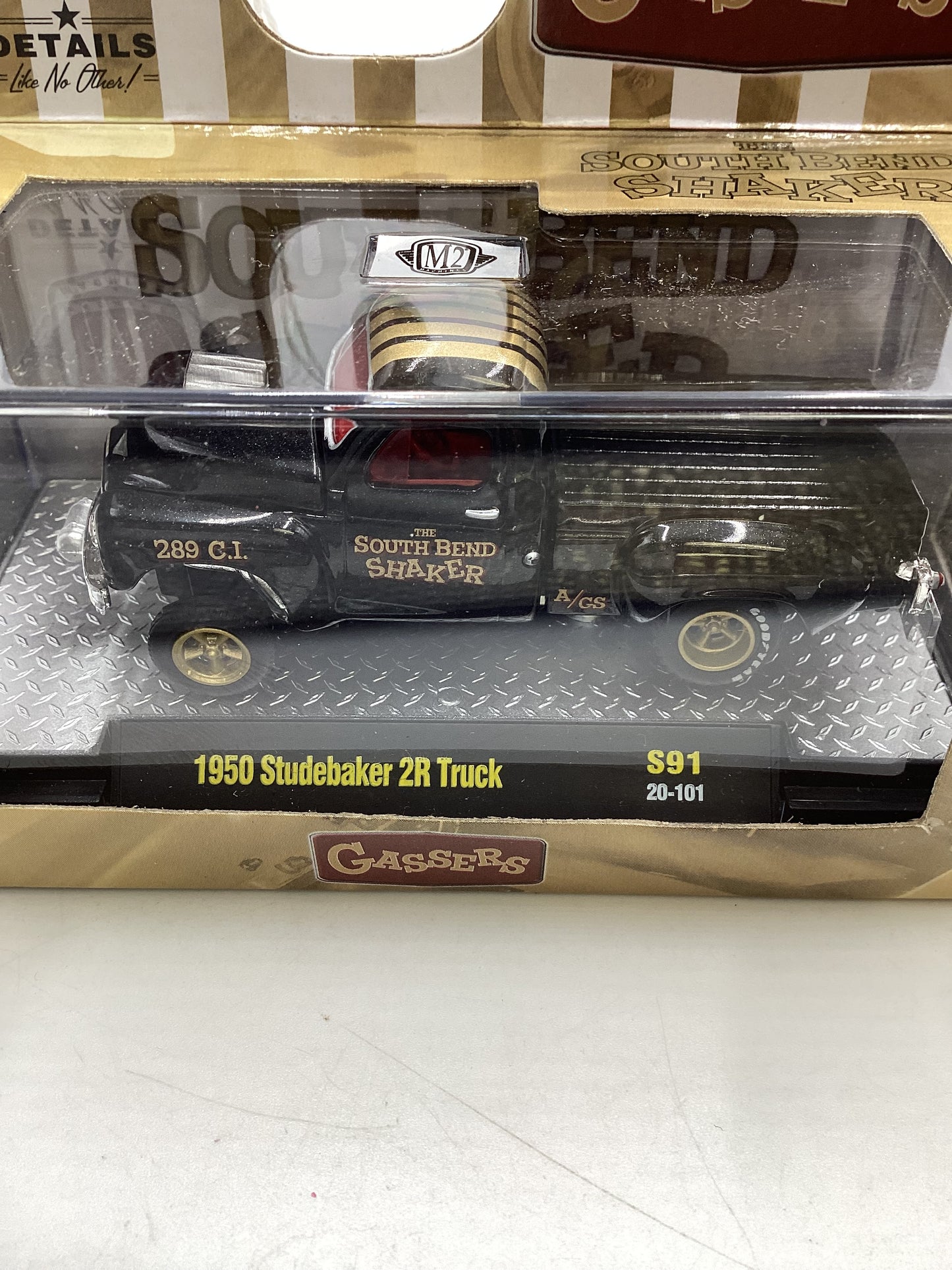 M2 Machines Gassers S91 1950 Studebaker 2R Truck Black