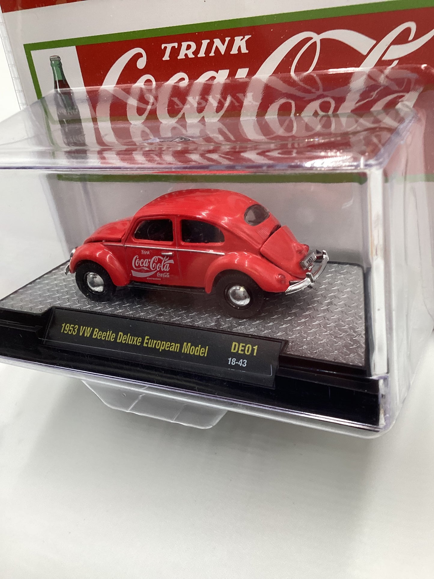 M2 Machines DE01 Coca Cola 1953 VW Beetle European Model Red 200C