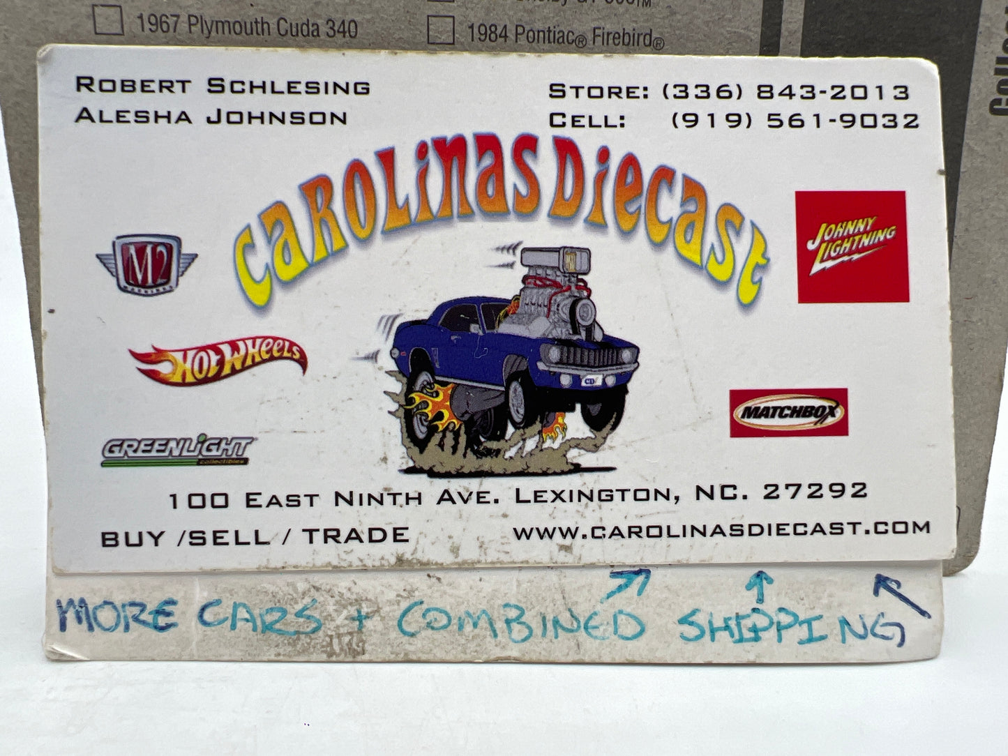 Johnny Lightning Small Card 1958 Impala Custom Blue/Silver 217G