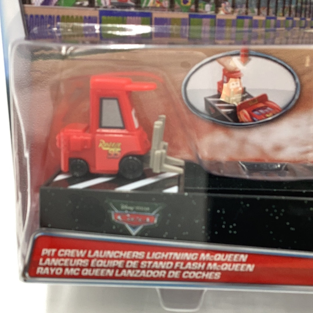 Disney Pixar Cars Pit Crew Launcher Lightning McQueen 136B