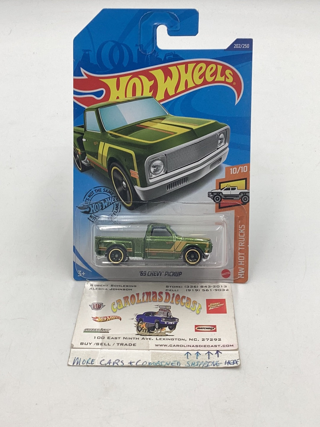 2019 hot wheels super treasure hunt #207 69 Chevy Pickup W/Protector