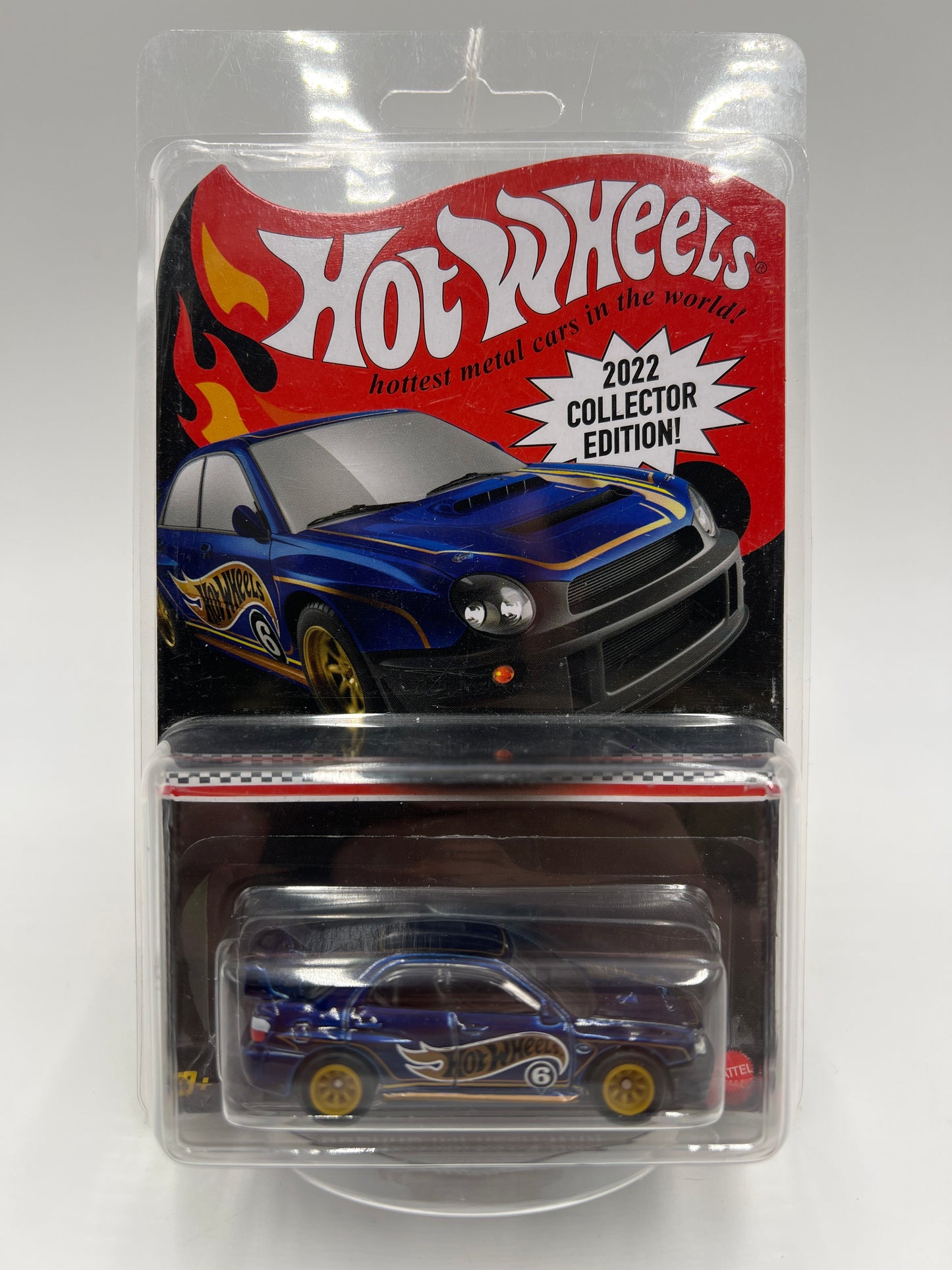 2022 Hot Wheels Collector Edition Mail In #6 Subaru Impreza WRX Blue W/Protector
