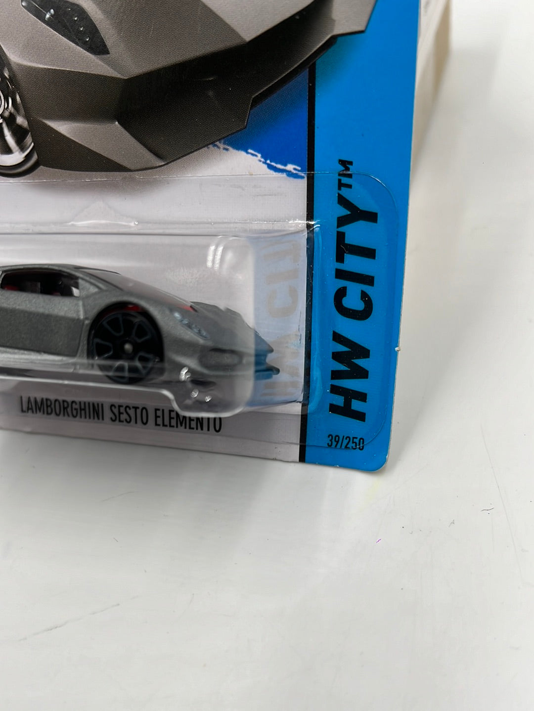 2014 Hot Wheels #39 HW City Lamborghini Sesto Elemento *Veins Back of Card* 102A