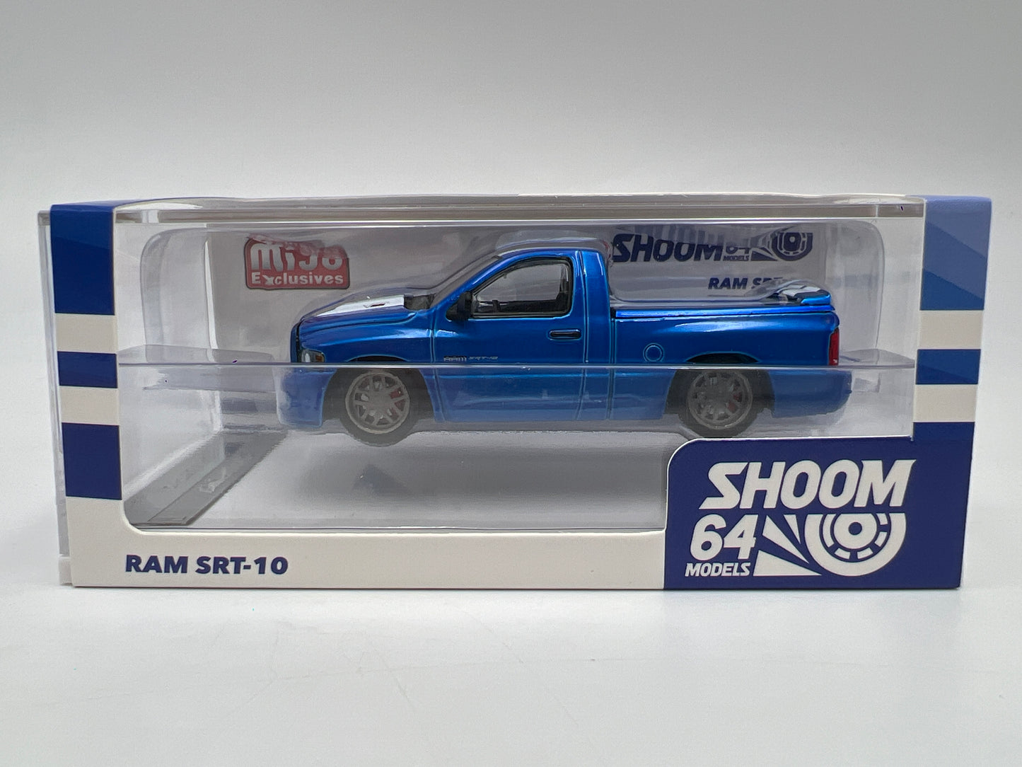 Shoom 64 Models 1:64 MiJo Exclusives x/3000 Dodge Ram SRT-10 Blue W/Accessories