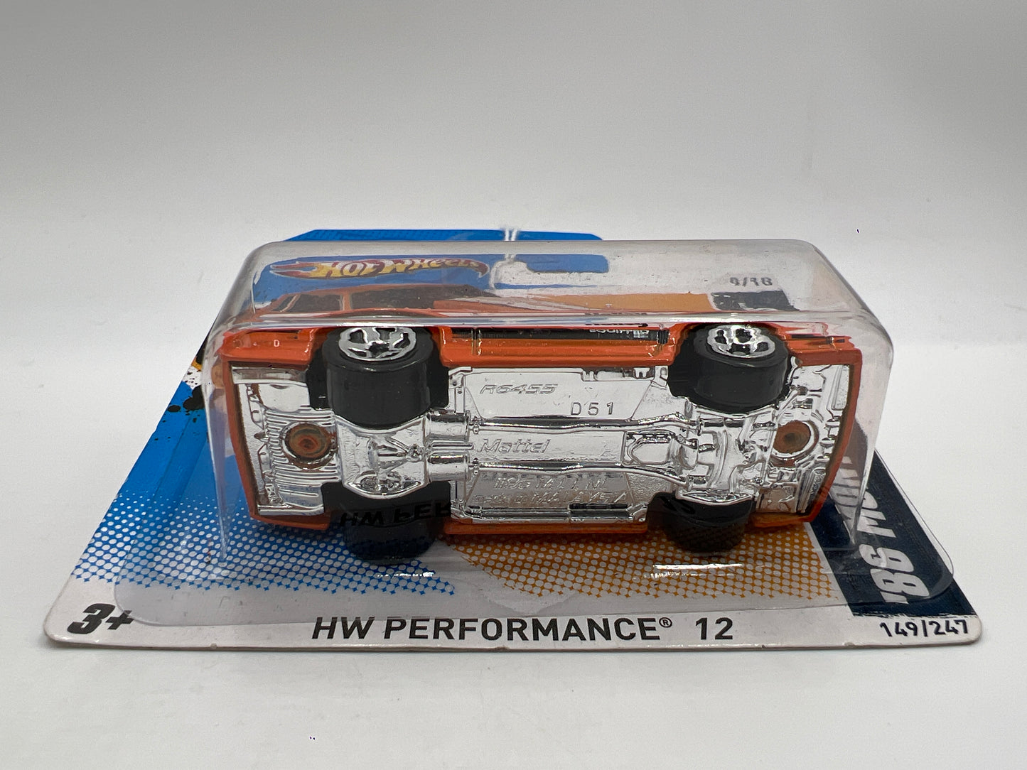 2012 Hot Wheels Short Card Performance #149 86 Monte Carlo SS Orange Holley