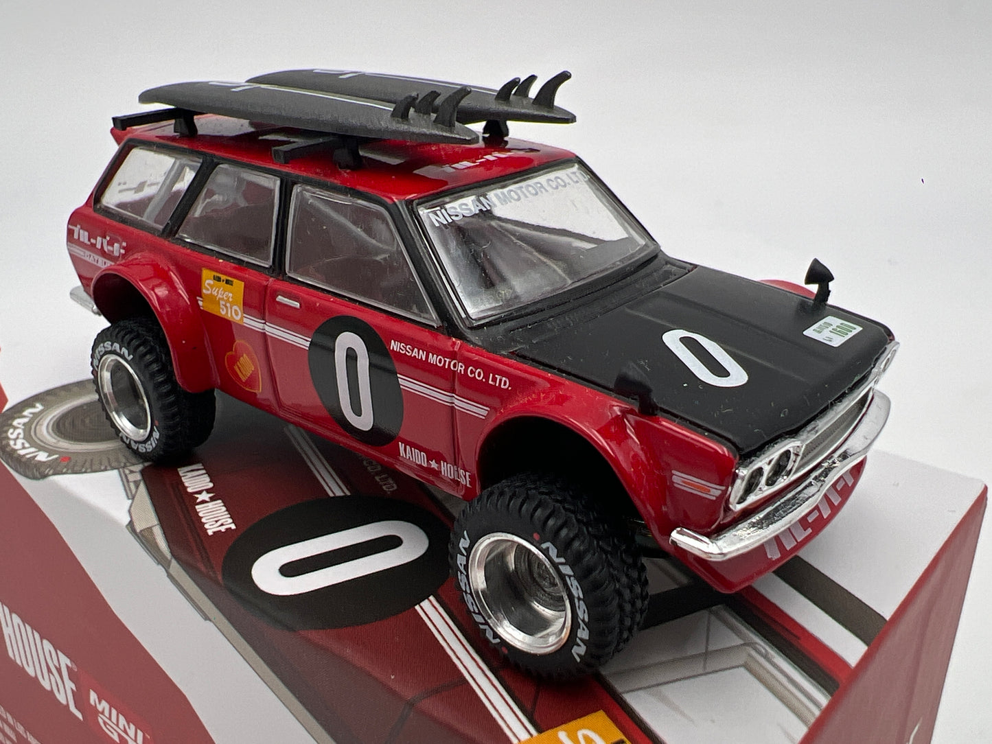 Mini GT x Kaido House #054 Datsun 510 Wagon 4x4 Red