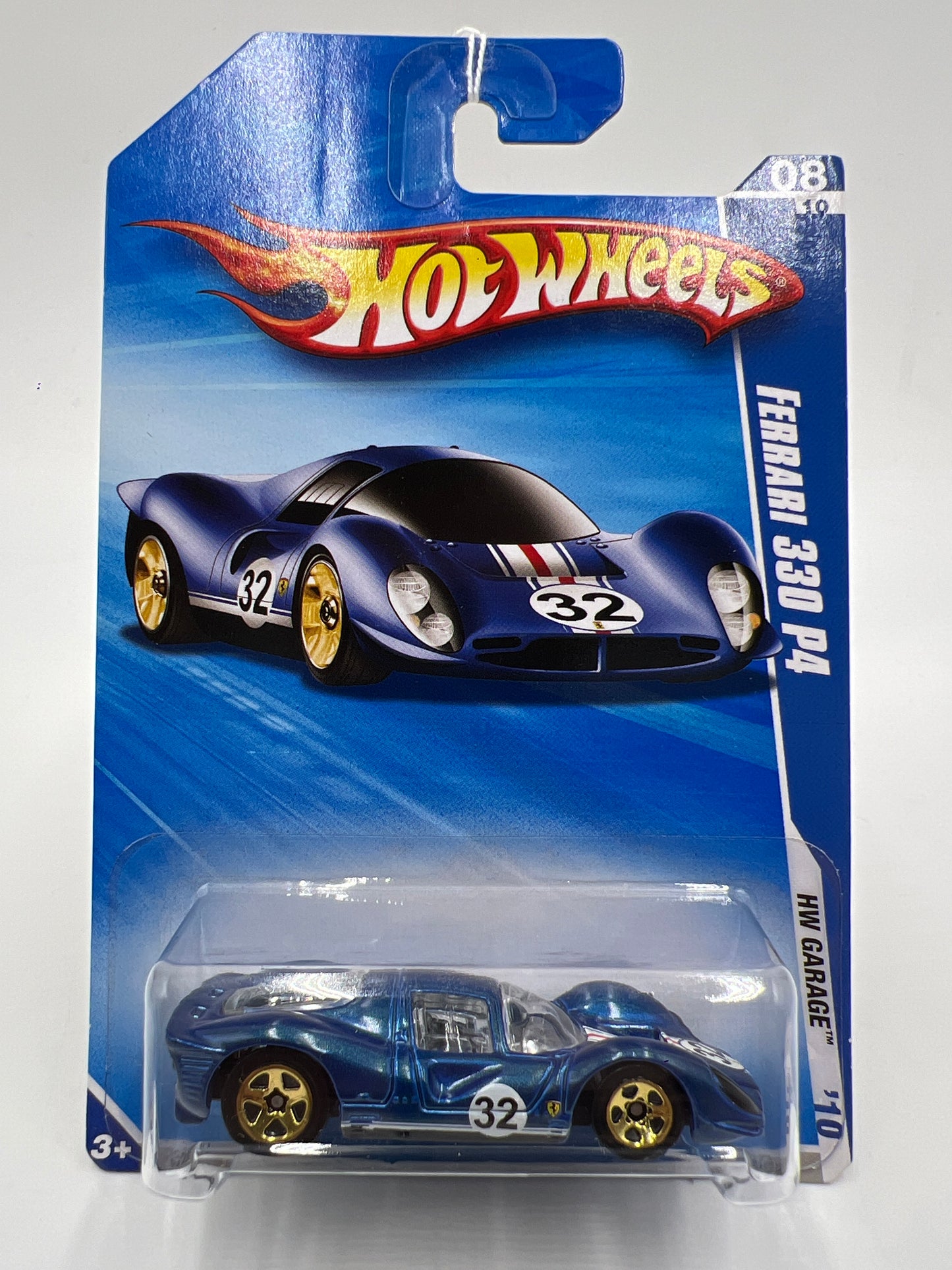 2010 Hot Wheels Garage #76 Ferrari 330 P4 gold 5 spoke Blue SR