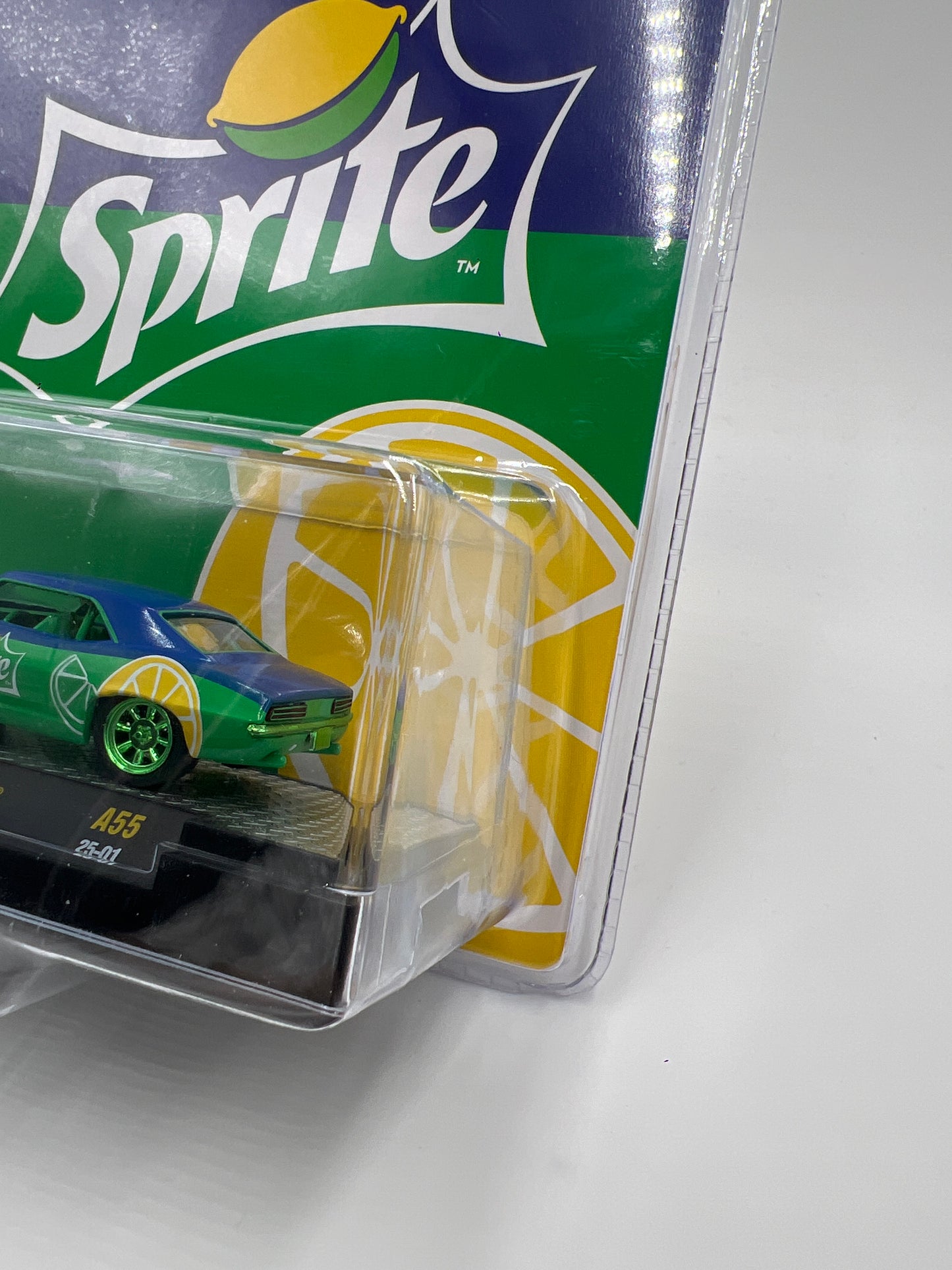 2025 M2 Machines Coca Cola Sprite CHASE 1969 Chevrolet Camaro Green/Blue A55
