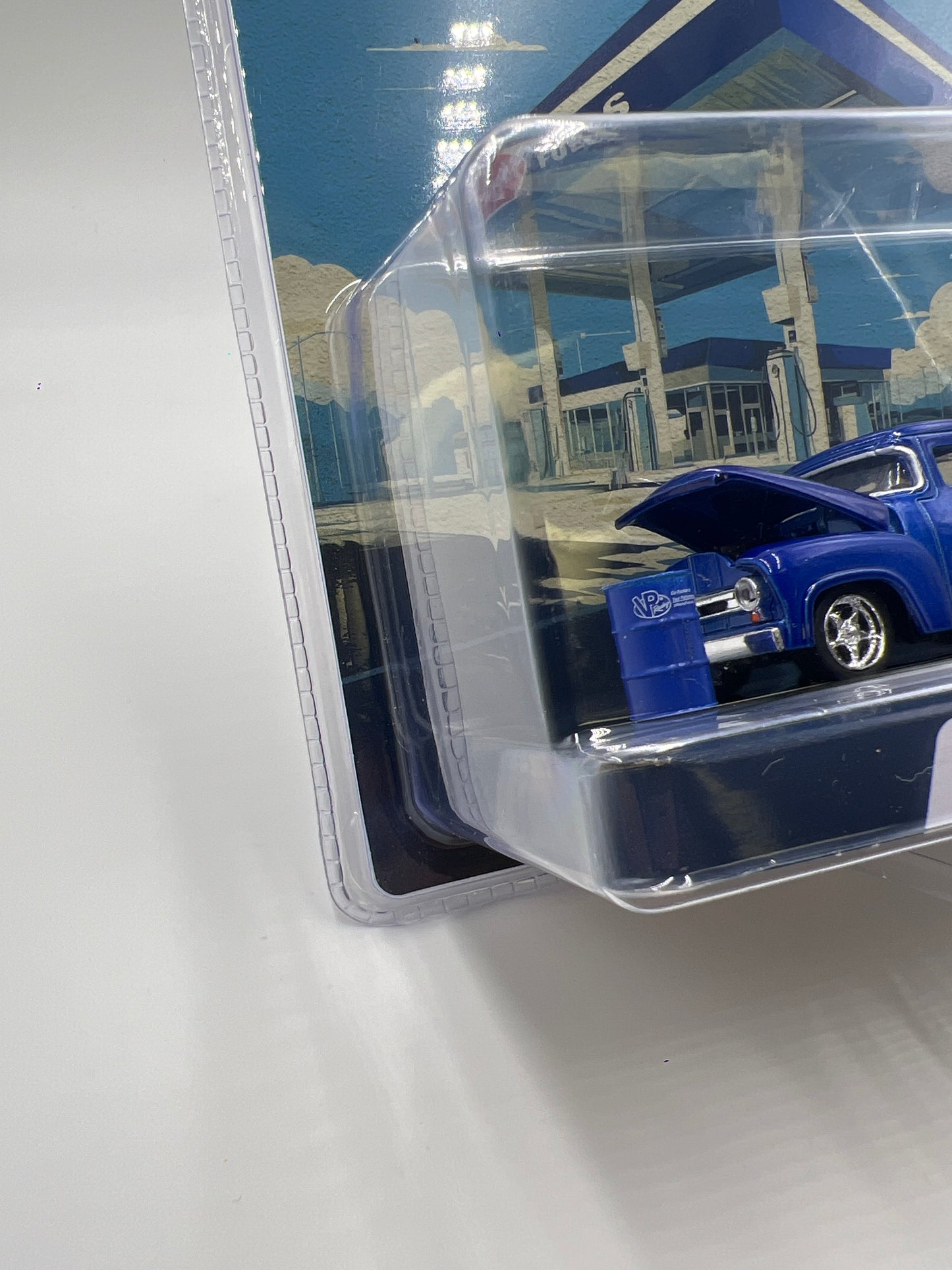 2024 M2 Machines Diorama R05 1956 Ford F-100 Truck Custom Blue