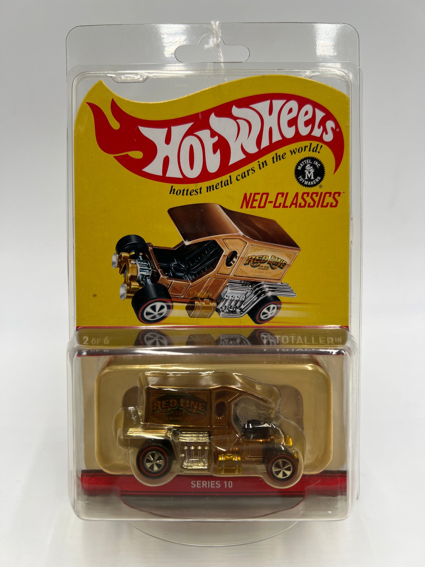 2011 Hot Wheels RLC Neo-Classics Series 10 #2 1621/3500 T-Totaller W/Protector Yellowing Blister