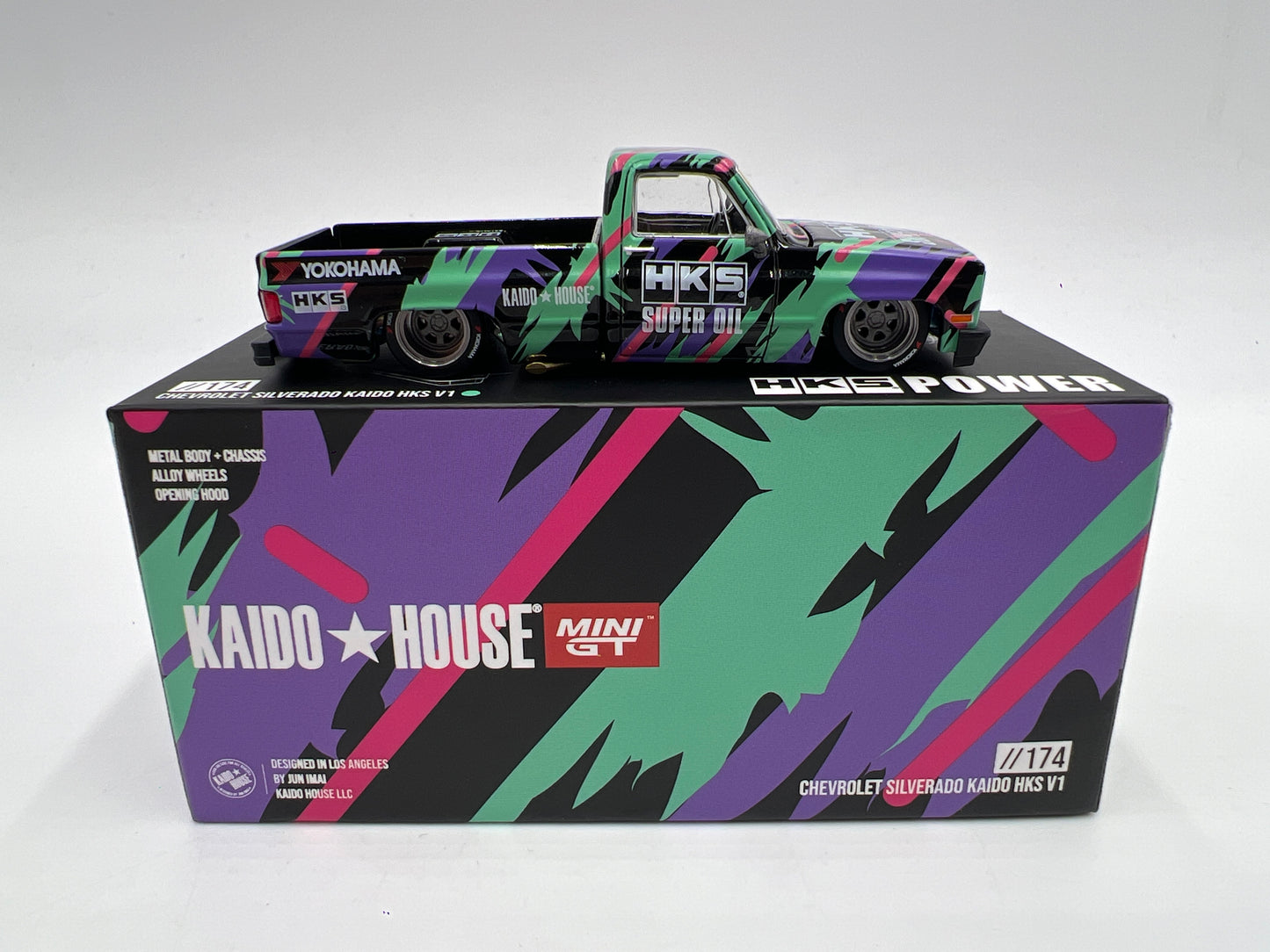 Mini GT x Kaido House #174 Chevrolet Silverado Kaido HKS V1