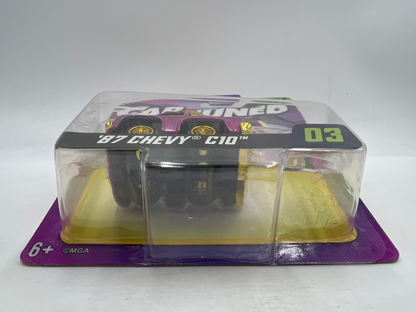 2025 MGA Car Tuned Series 8 #3 87 Chevy C10 Pink 183C