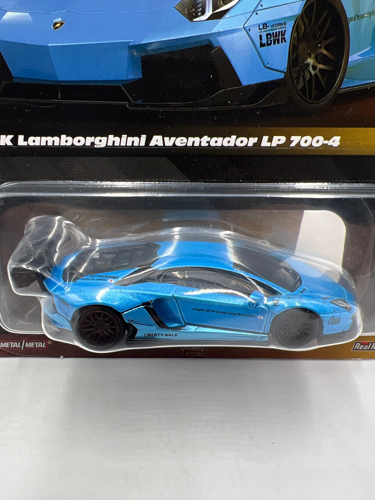 Hot Wheels RLC Elite 64 #4 LBWK Lamborghini Aventador LP 700-4 Blue W/Protector