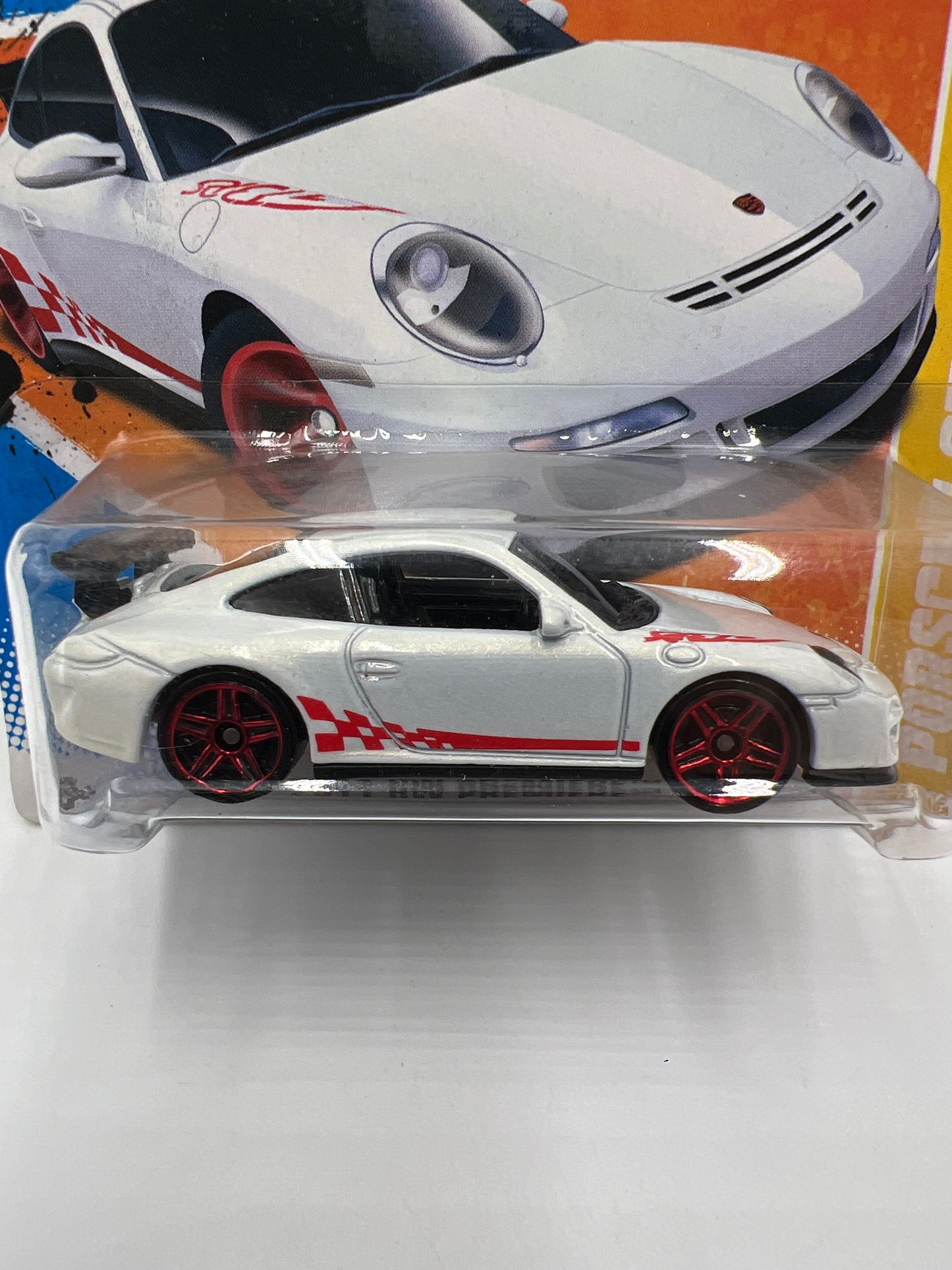2011 HW Premiere #36 Porsche 911 GT3 RS White Short Card W/Protector