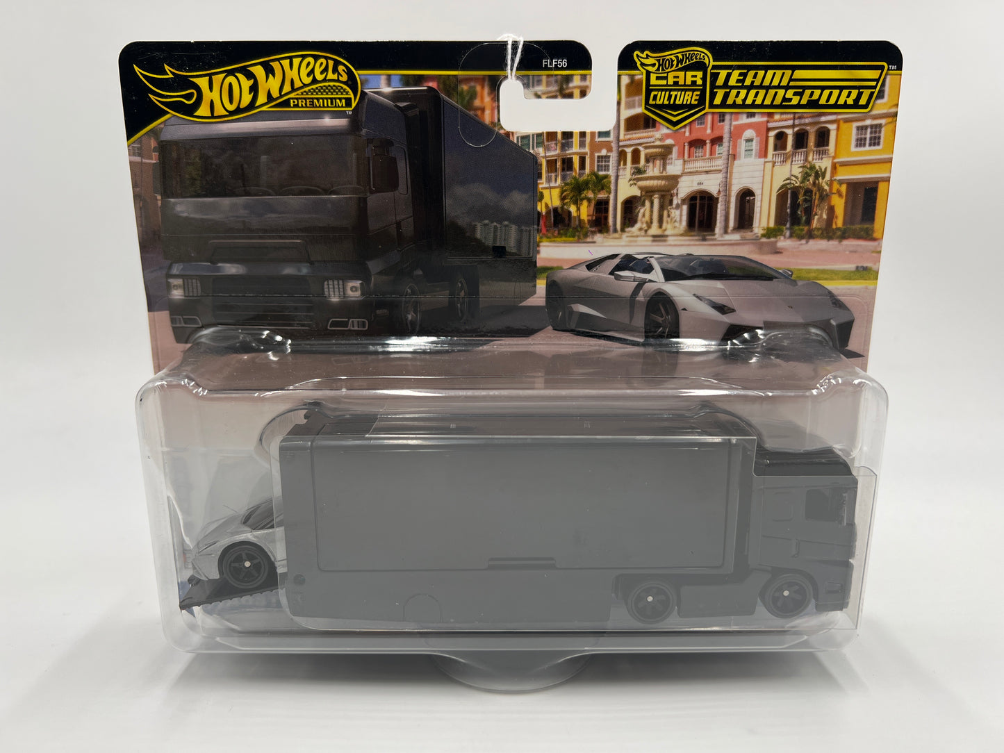 Hot Wheels Team Transport #76 Lamborghini Reventon Roadster & Flipside Hauler 280D