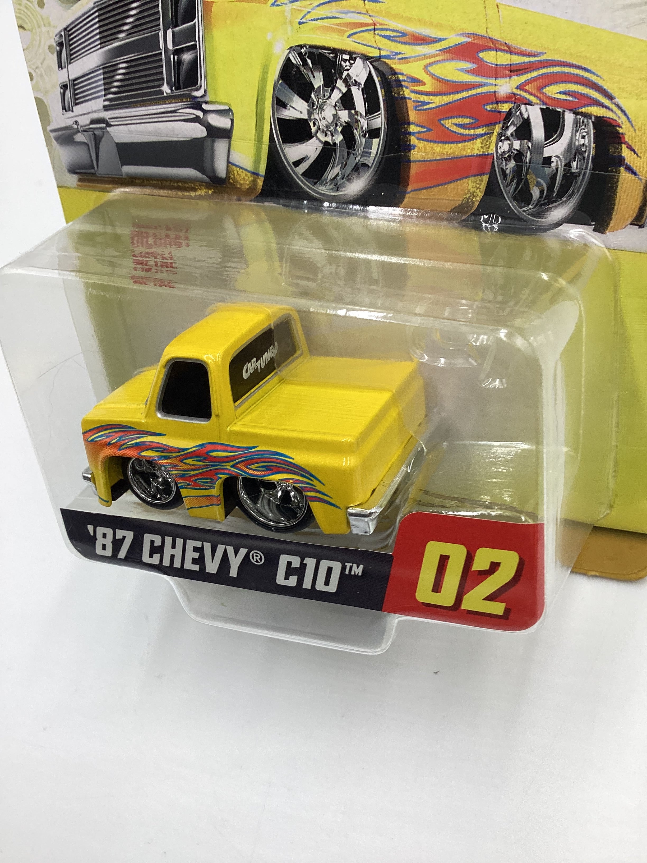 2024 Car Tuned Series 1 #02 87 Chevy C10 Yellow Walgreens