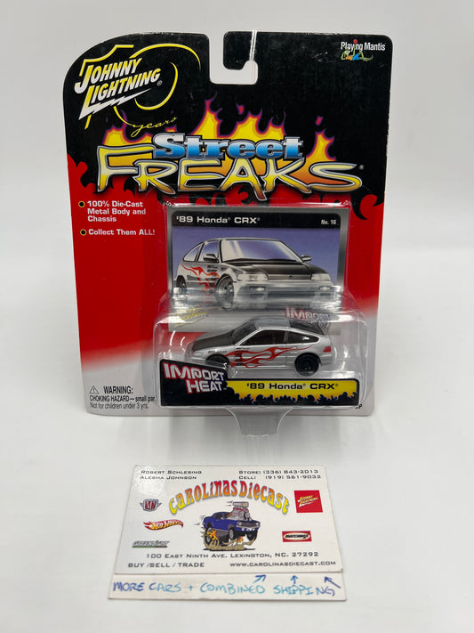 Johnny Lightning Street Freaks Import Heat #16 89 Honda CRX Silver