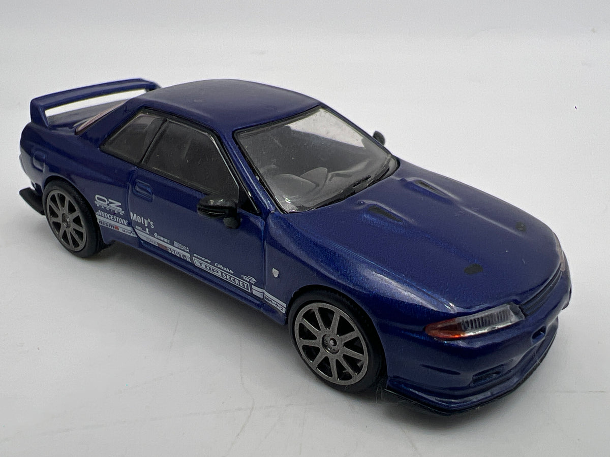 Mini GT #589 MiJo Exclusive Nissan Skyline GT-R Top Secret Metallic Blue