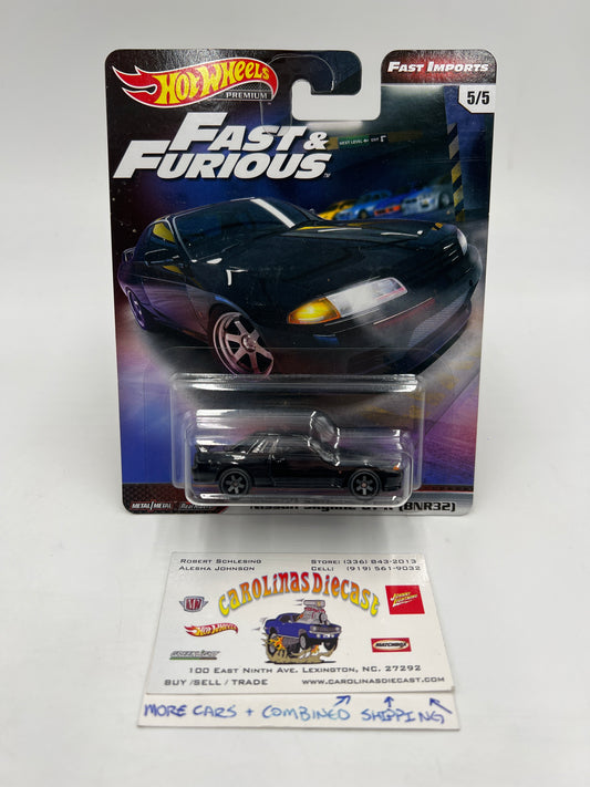 Hot Wheels Fast & Furious Fast Imports #5 Nissan Skyline GT-R BNR32 Black W/Protector