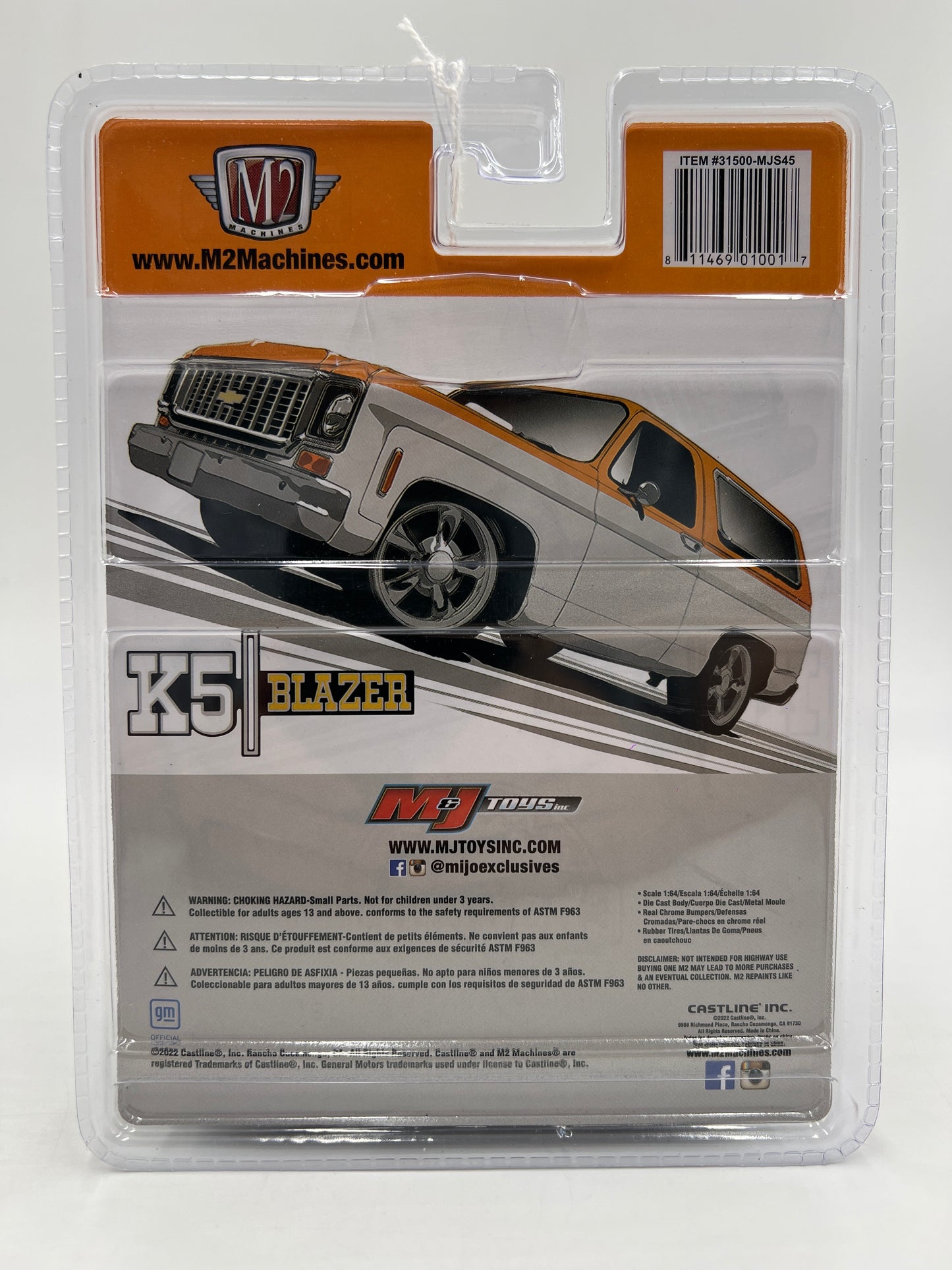 M2 Machines Mijo Exclusives CHASE 1973 Chevrolet K5 Blazer MJS45