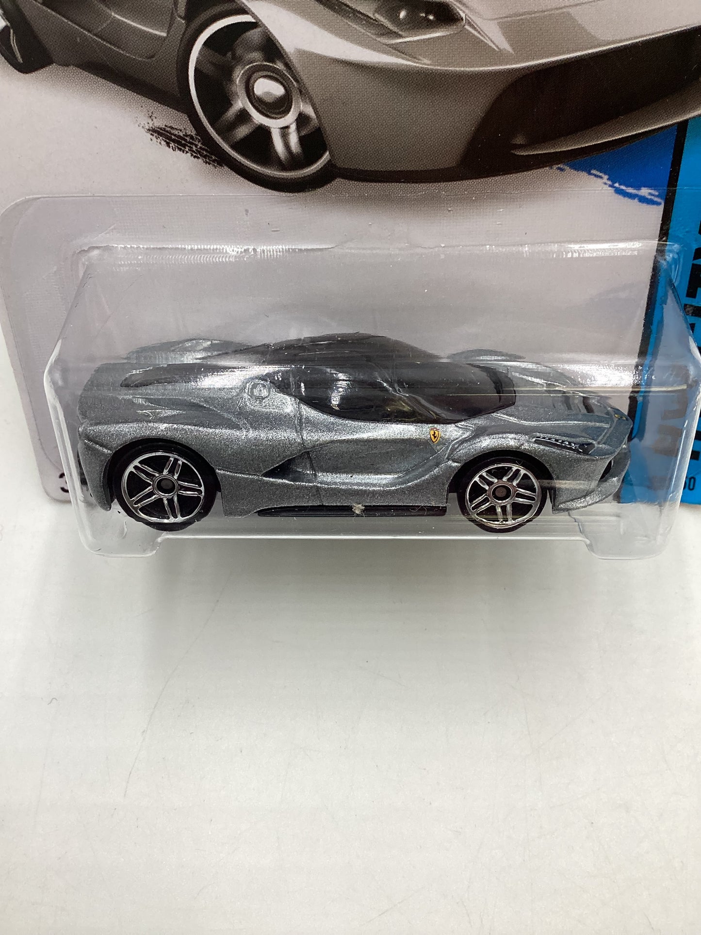 2014 Hot wheels #38 Laferrari Silver w/Protector