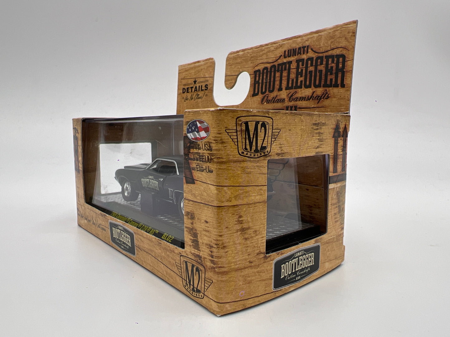 M2 Machines Bootlegger 1969 Chevrolet Camaro Z/28 RS Black BL02