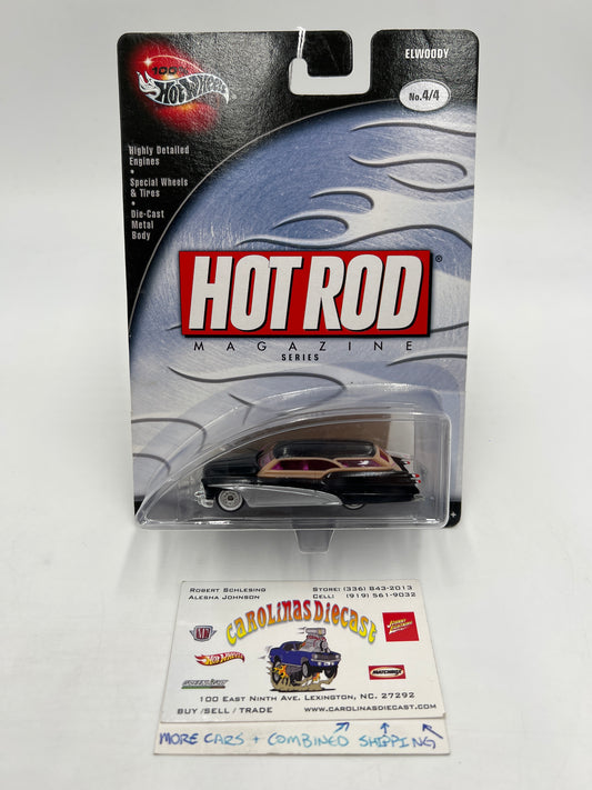 Hot Wheels Premium 100% Hot Rod Magazine #4 Elwoody Black/Silver 242G