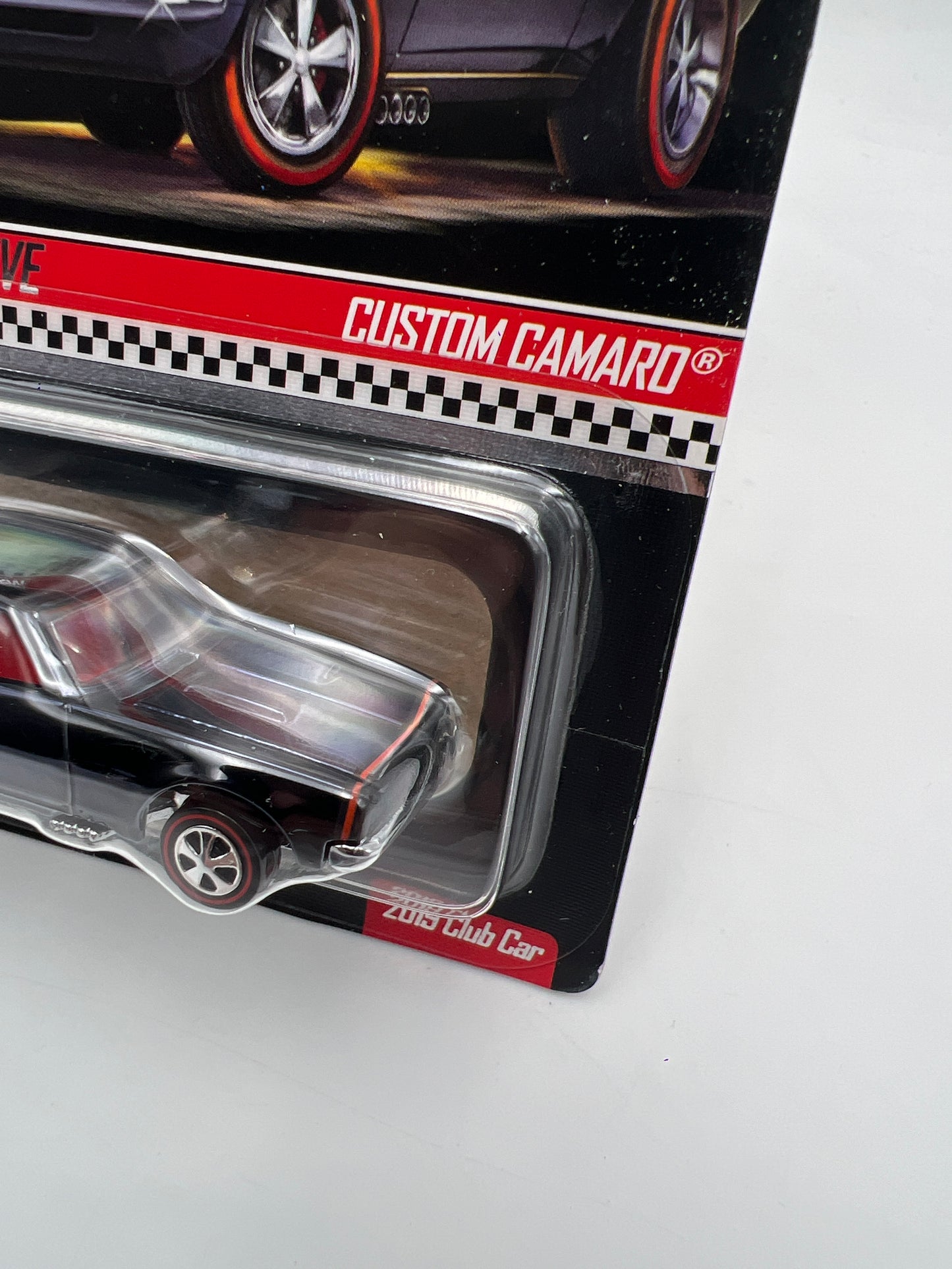 2019 Hot Wheels RLC Club Car Custom Camaro Black W/Protector & Button