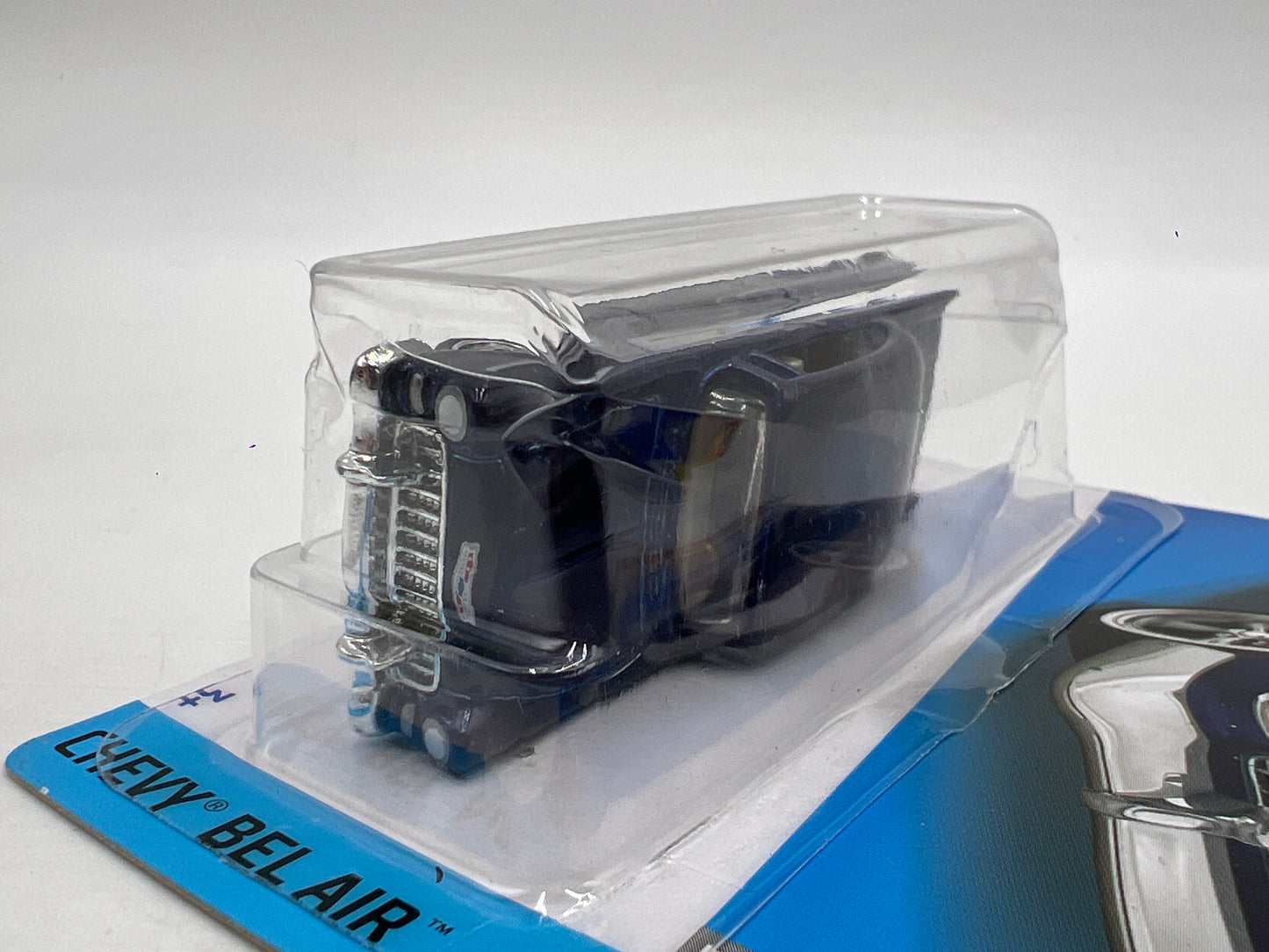 2022 Hot Wheels Super Treasure Hunt #20 55 Chevy Blue W/Protector Blister Not Perfect