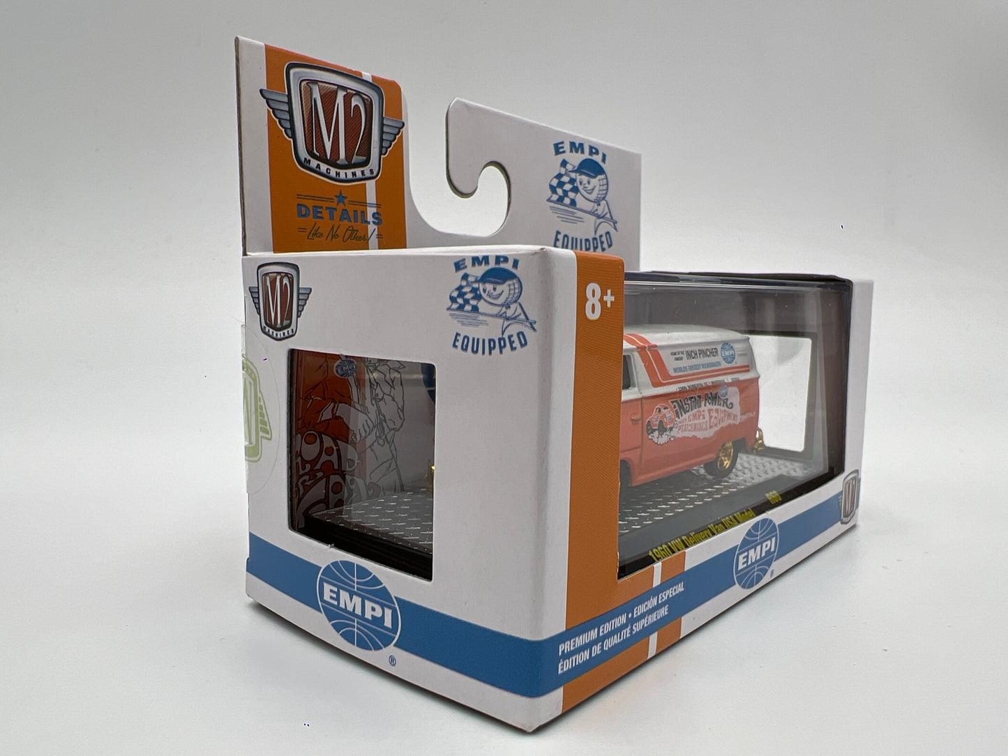 M2 Machines Empi CHASE 1960 VW Delivery Van USA Model R60 W/Protector