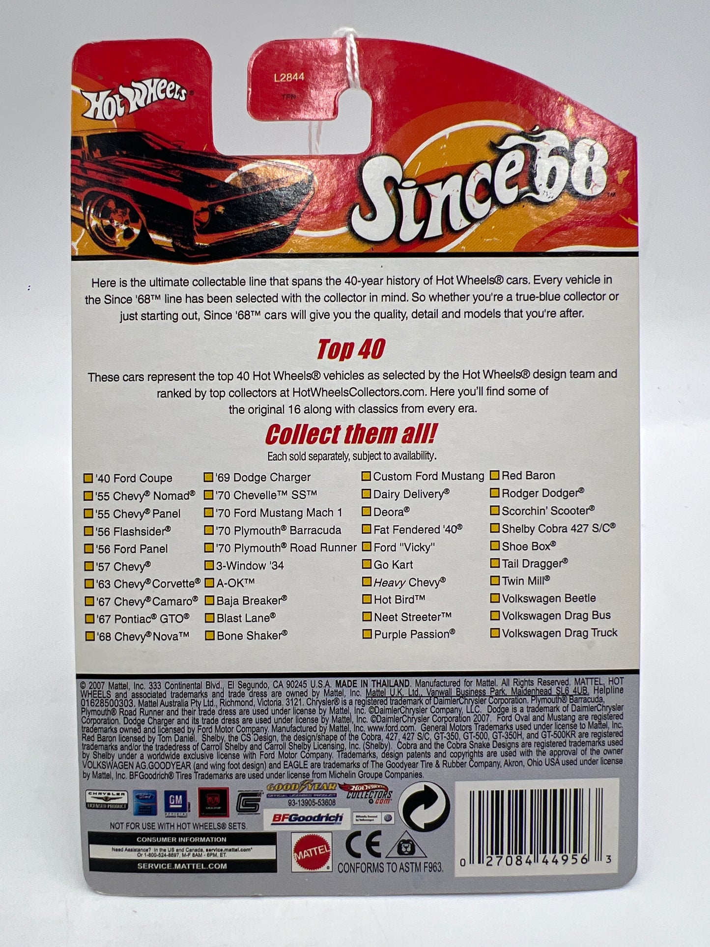 Hot Wheels Since 68 Top 40 #30 Shelby Cobra 427 S/C Black