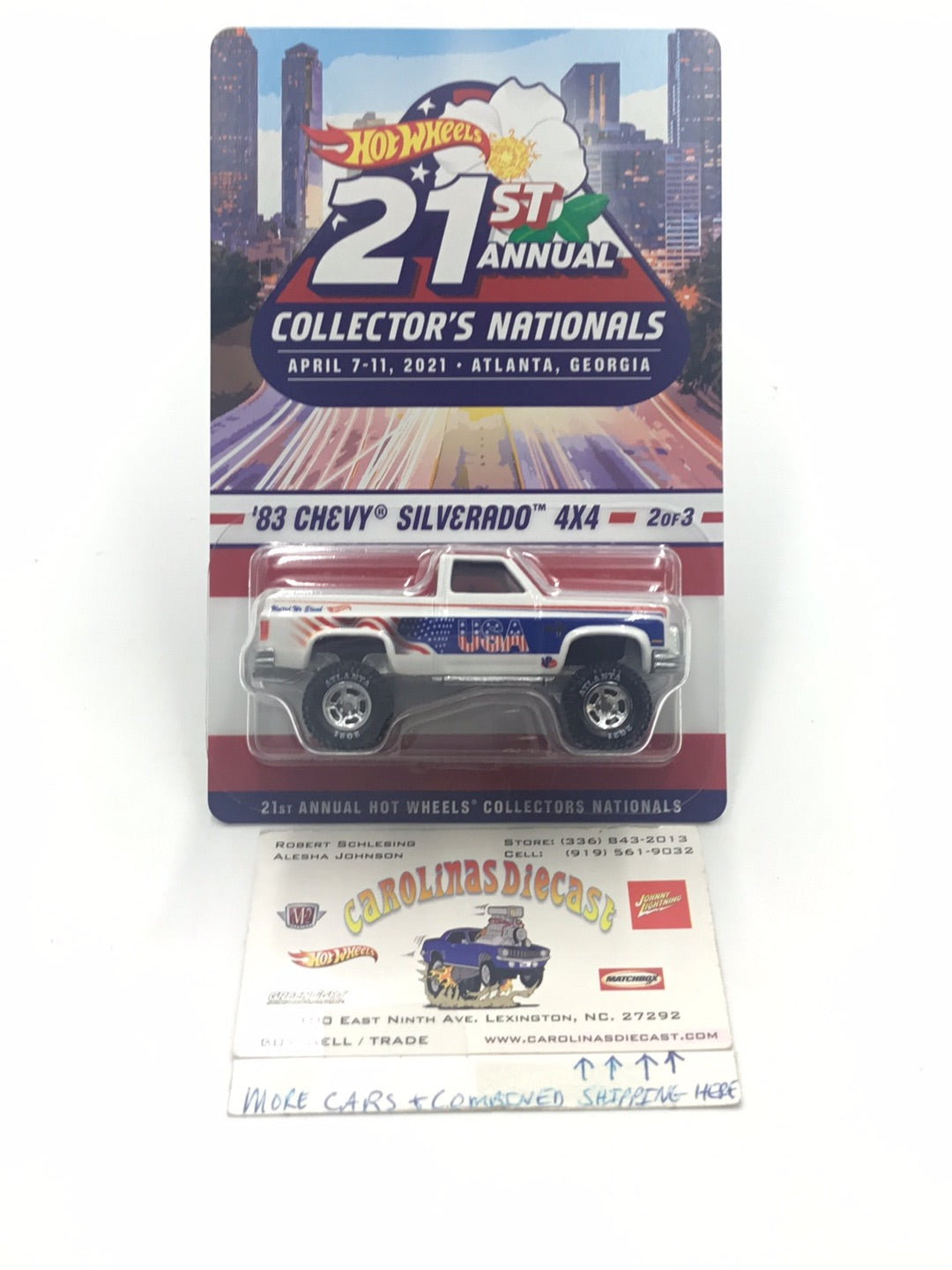 Hot wheels 21st annual collectors nationals 83 Silverado 4x4 1155/5500