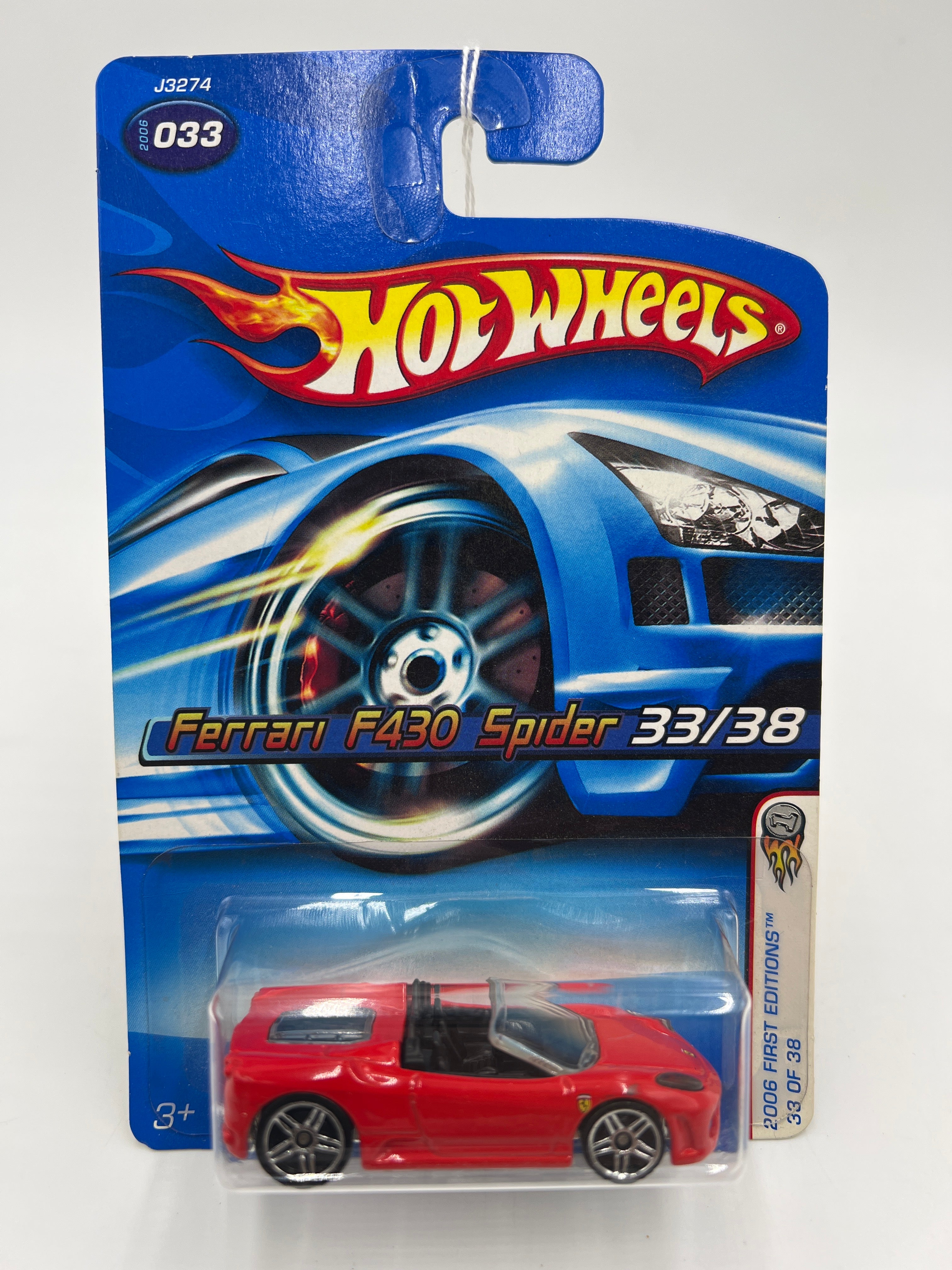 2006 Hot Wheels First Editions #033 Ferrari F430 Spider Red