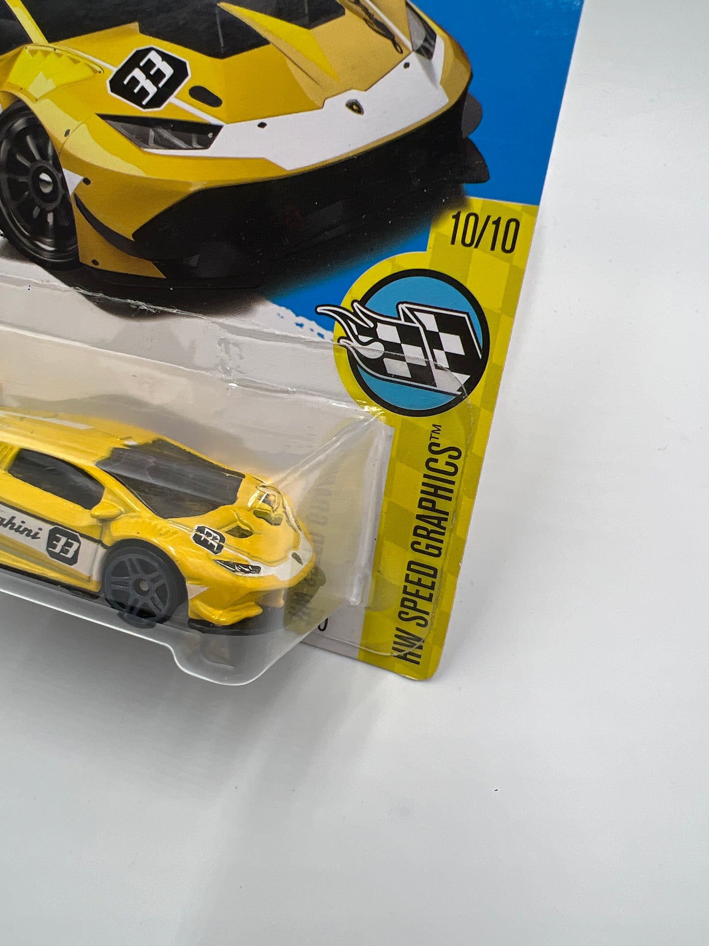 2017 Hot Wheels Speed Graphics #107 Lamborghini Huracan LP 620-2 Super Trofeo Yellow 102C