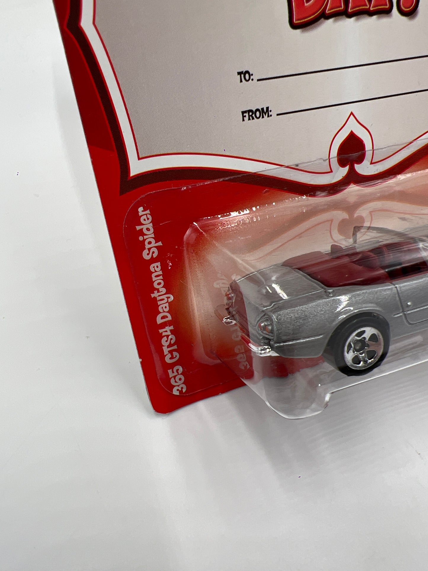 Hot Wheels Valentines Series 365 GTS4 Daytona Spider Silver W/Protector
