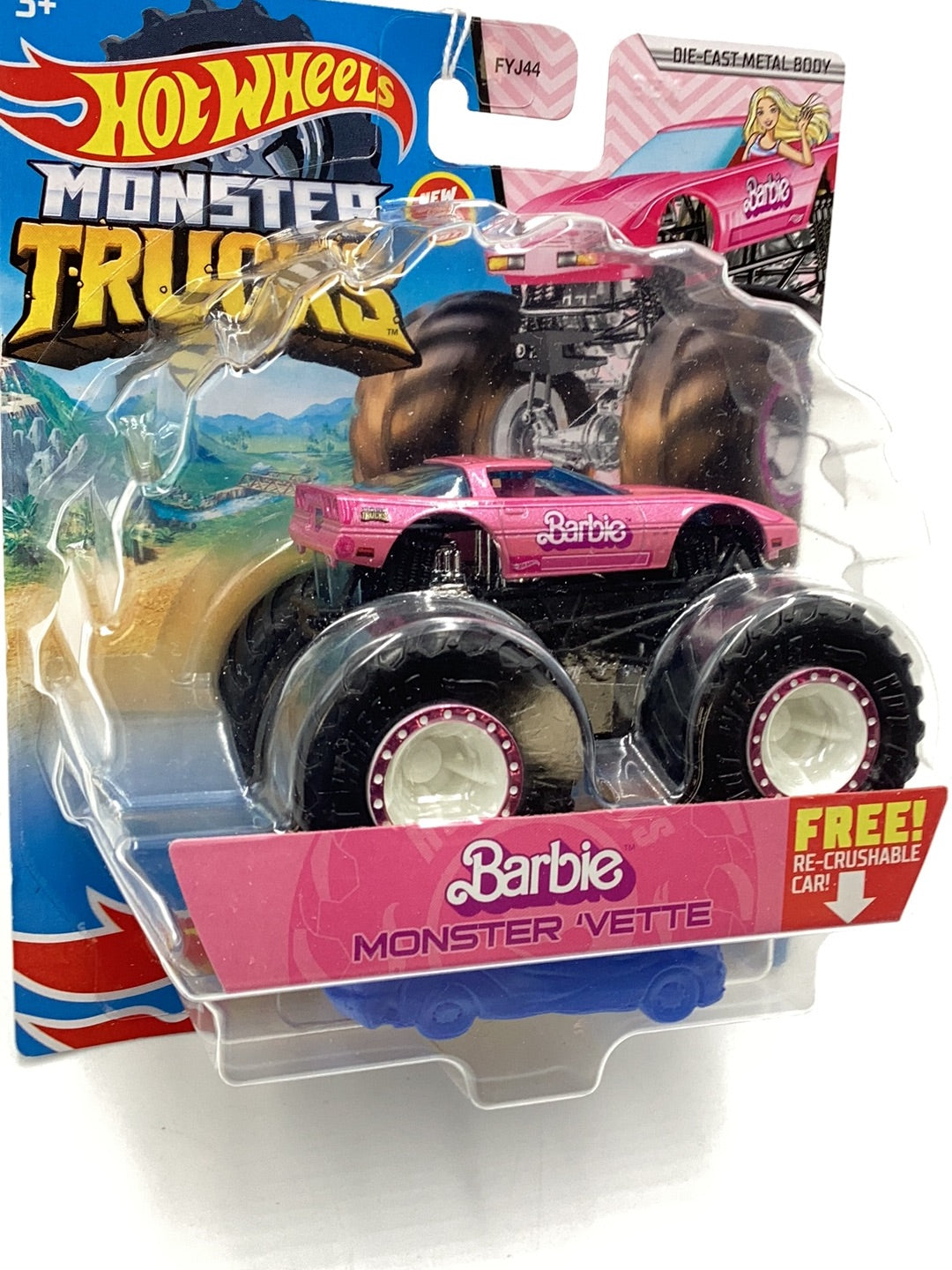 Hot Wheels Monster Trucks Barbie Monster Vette treasure hunt