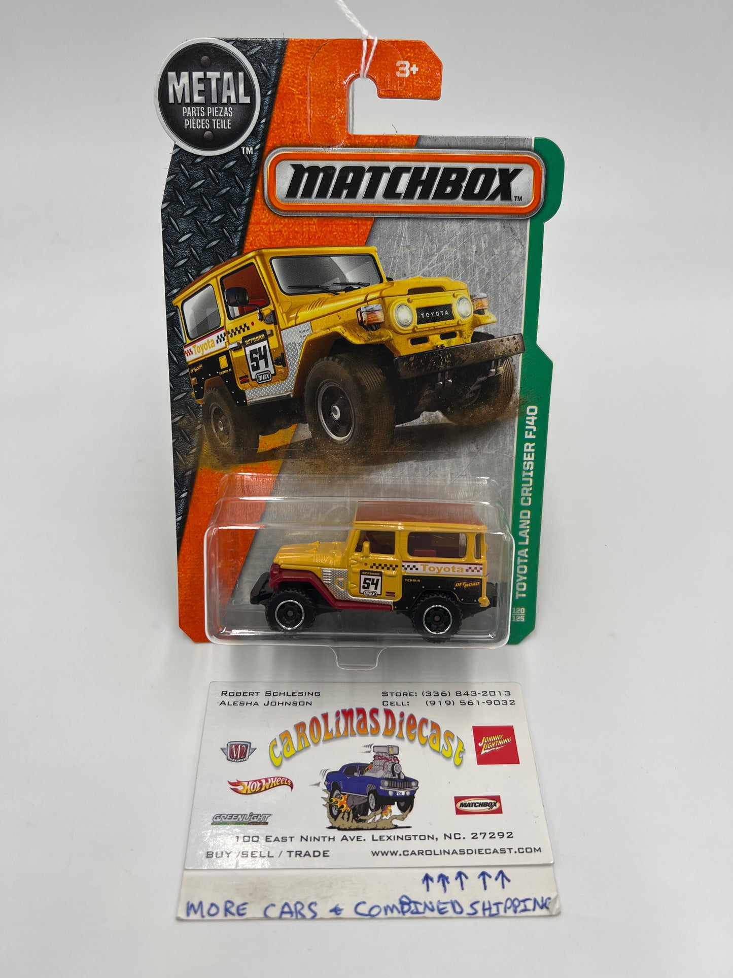 Matchbox MBX Explorers #120 Toyota Land Cruiser FJ40 Yellow 206E